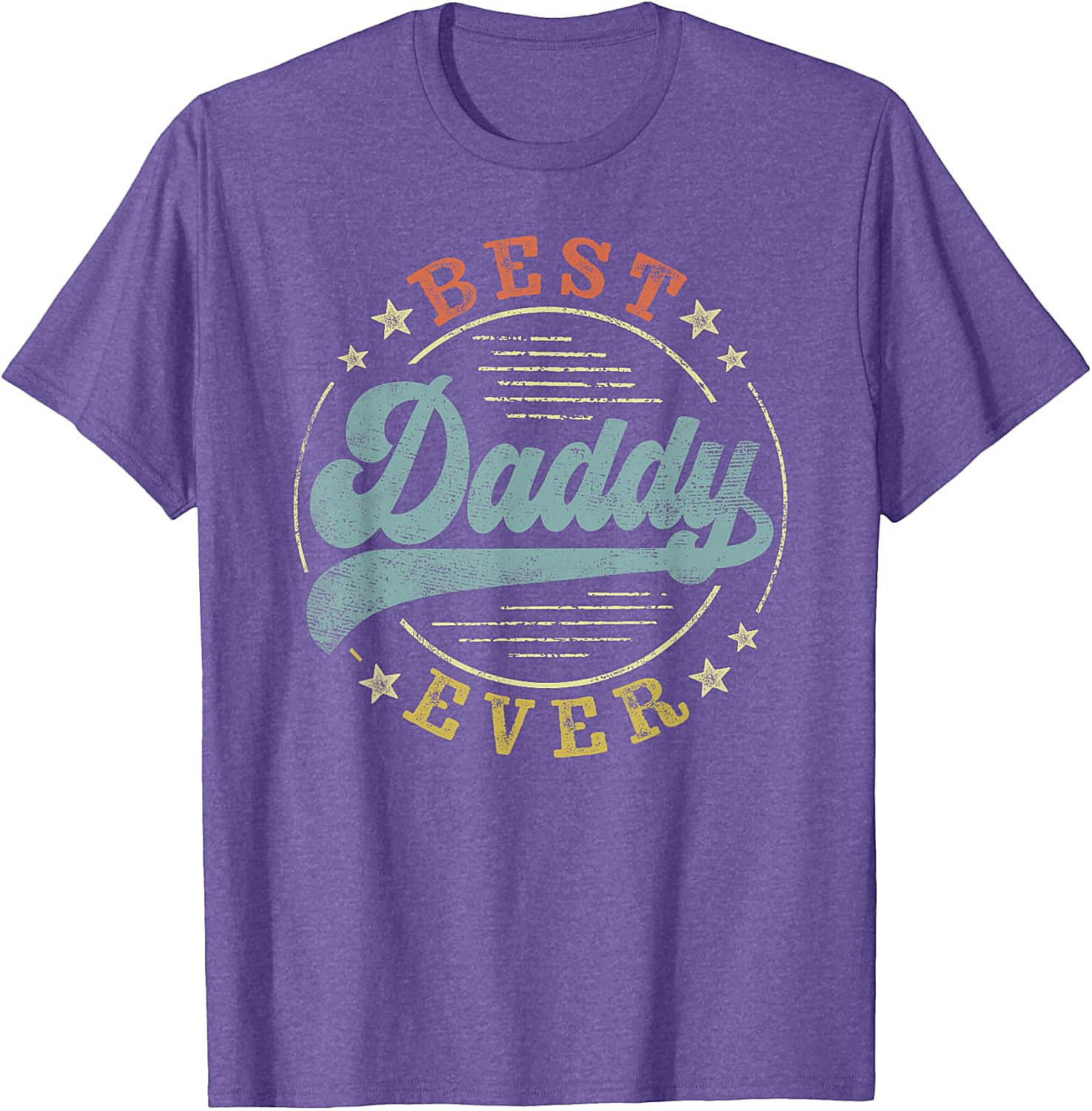 Best Daddy Ever Vintage T-Shirt Retro Father's Day Gift Tee