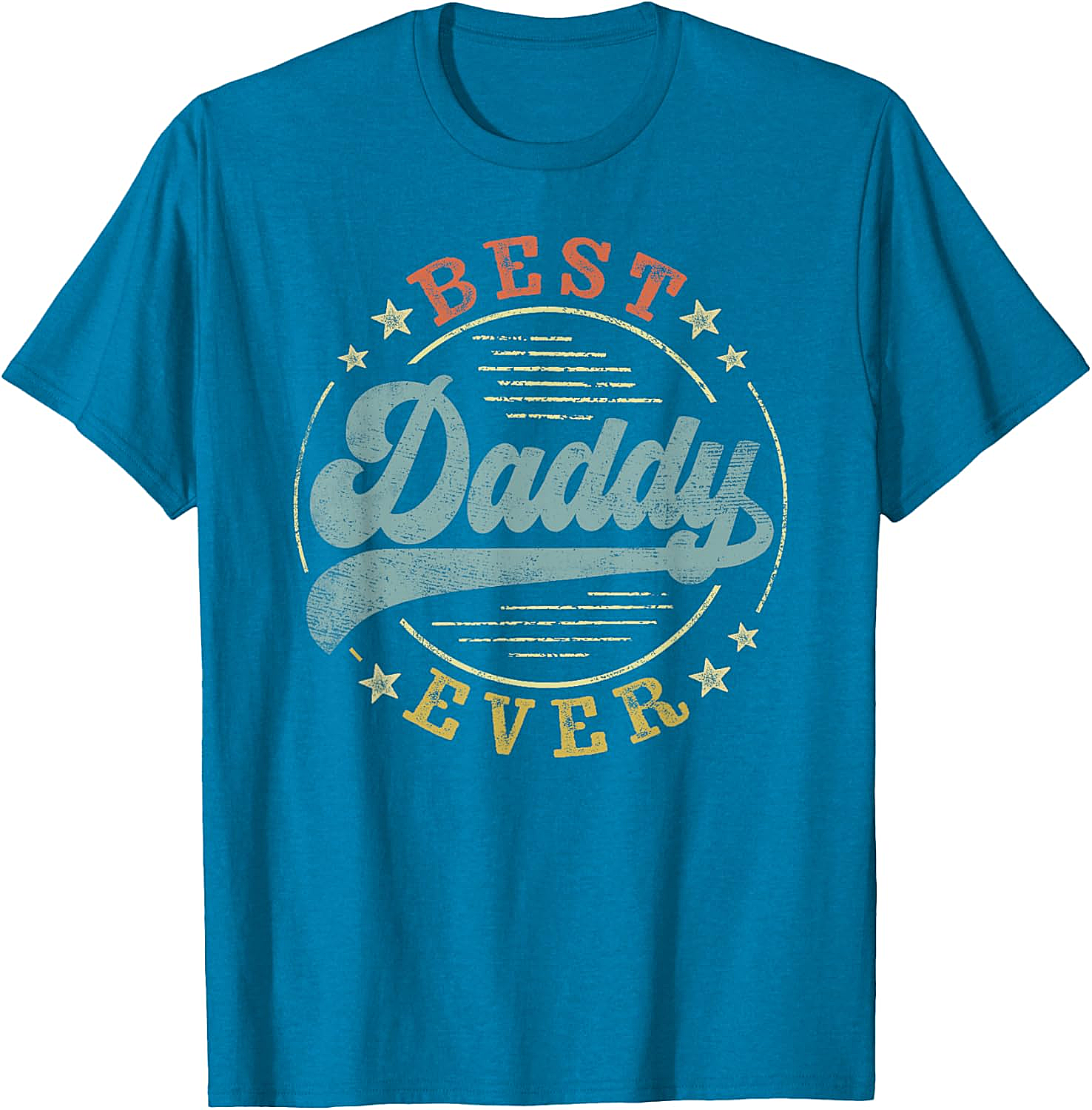 Best Daddy Ever Vintage T-Shirt Retro Father's Day Gift Tee