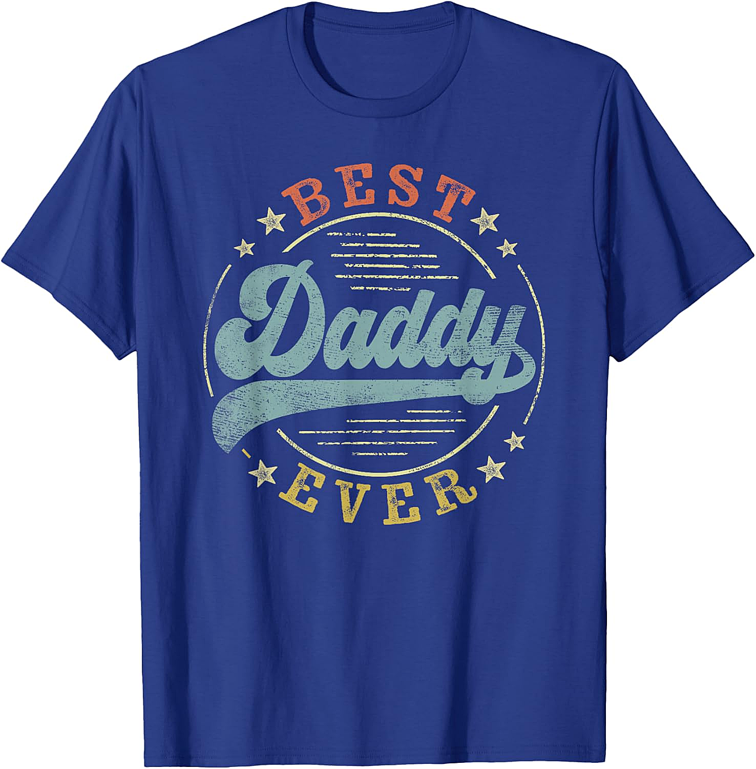 Best Daddy Ever Vintage T-Shirt Retro Father's Day Gift Tee