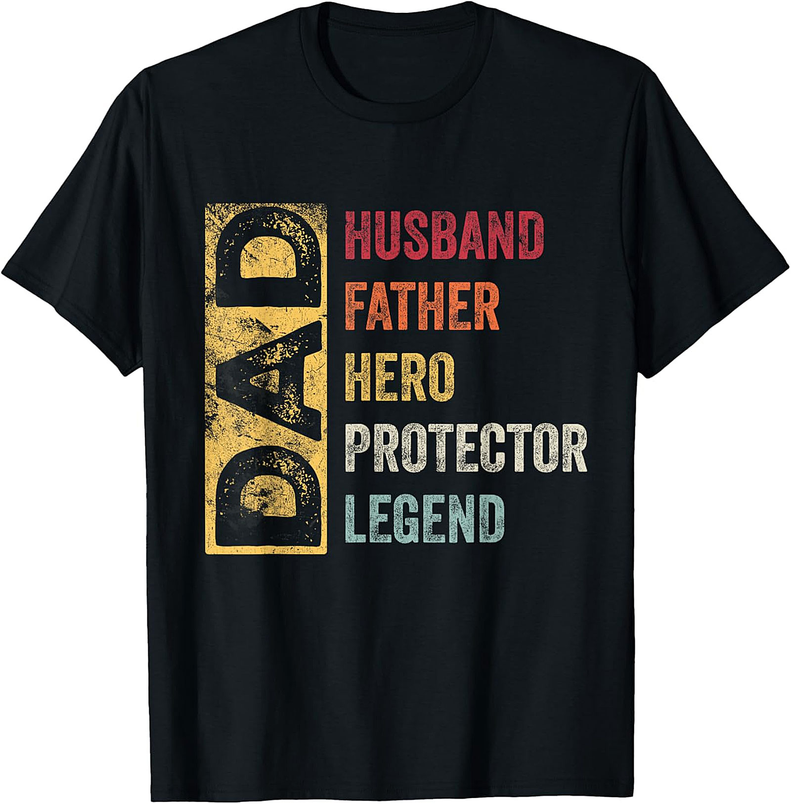 Dad Husband Father Hero Legend T-Shirt | Vintage Graphic Tee
