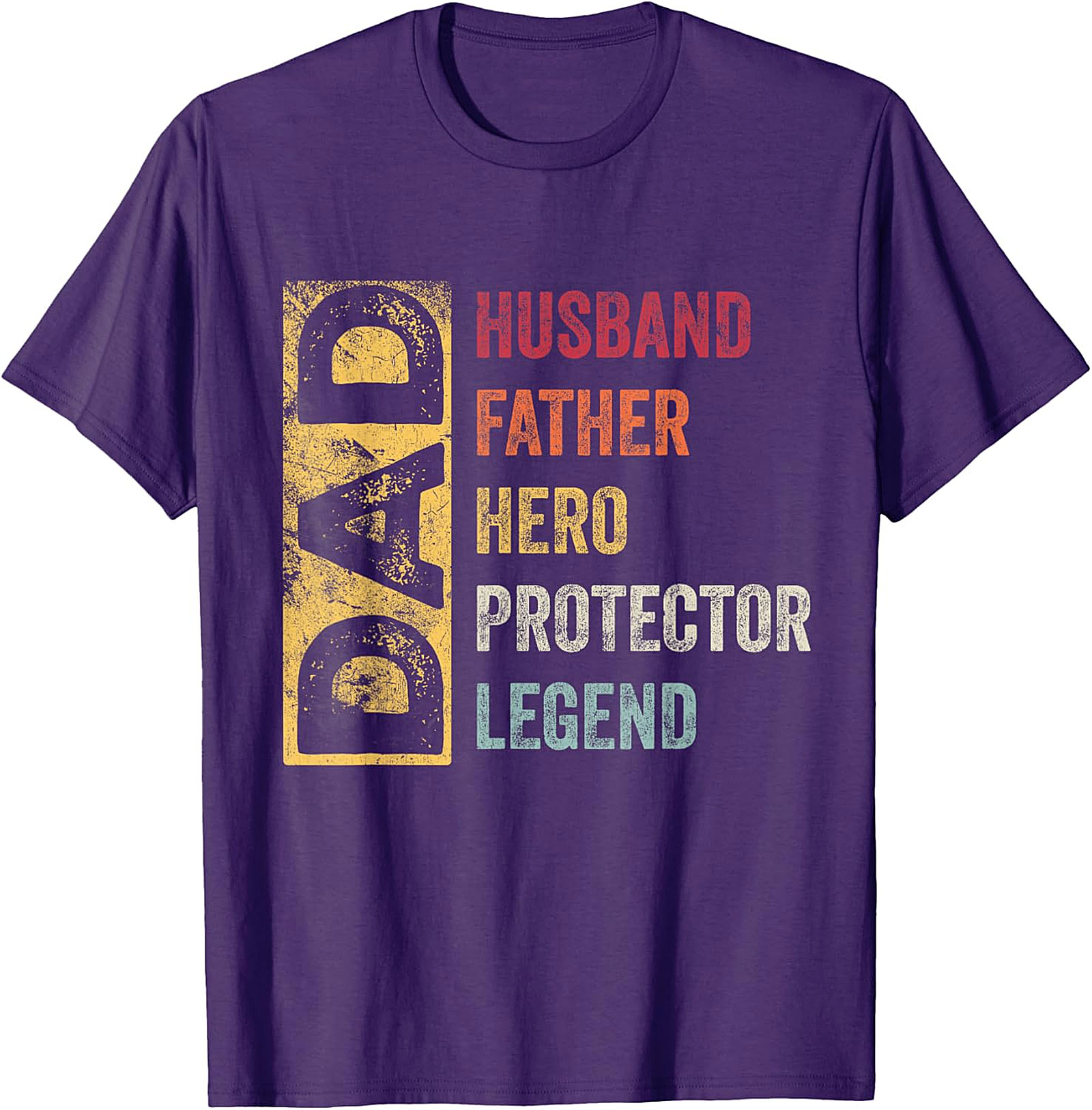 Dad Husband Father Hero Legend T-Shirt | Vintage Graphic Tee