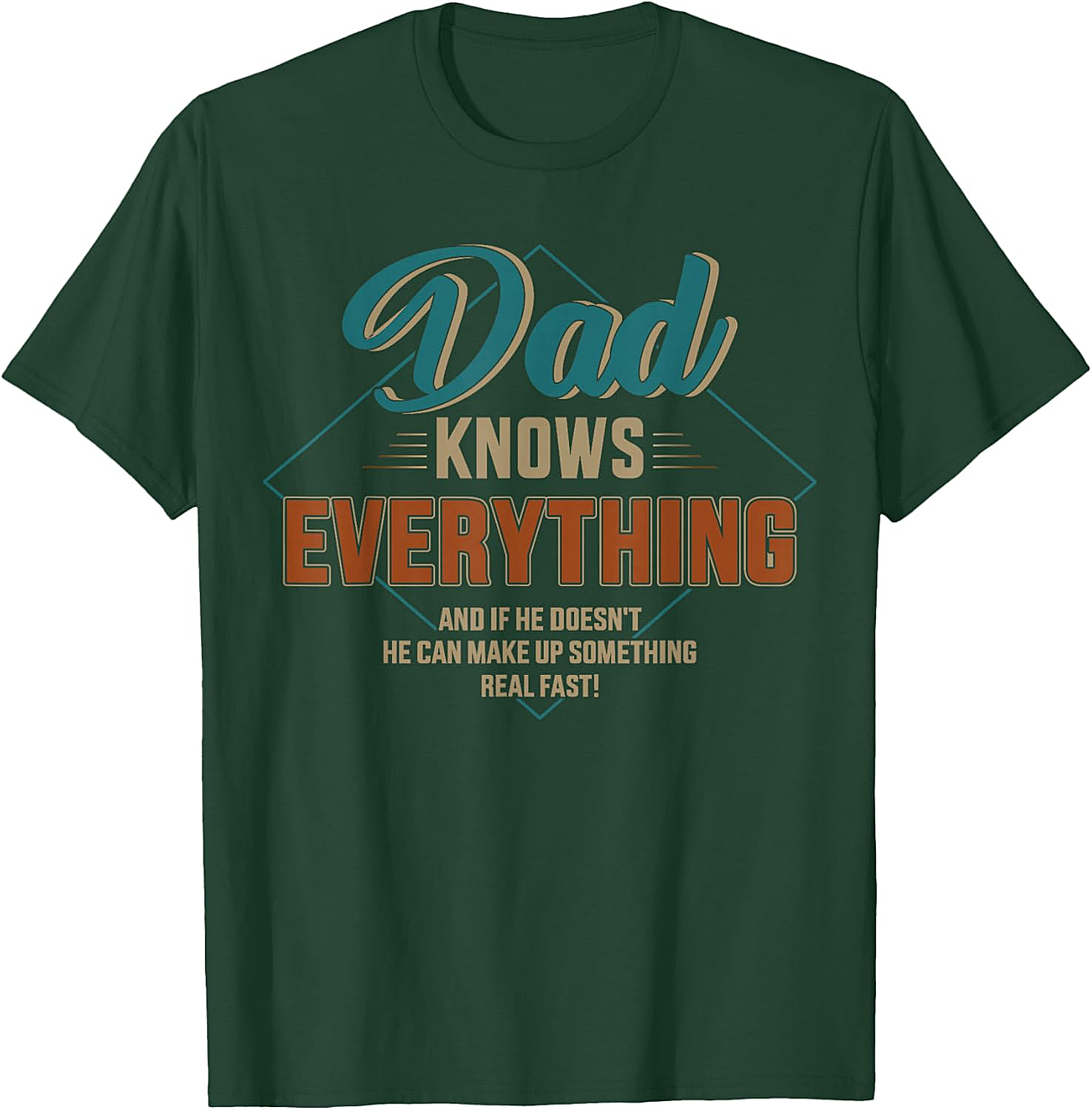 Dad Knows Everything T-shirt - Funny Retro Graphic Tee
