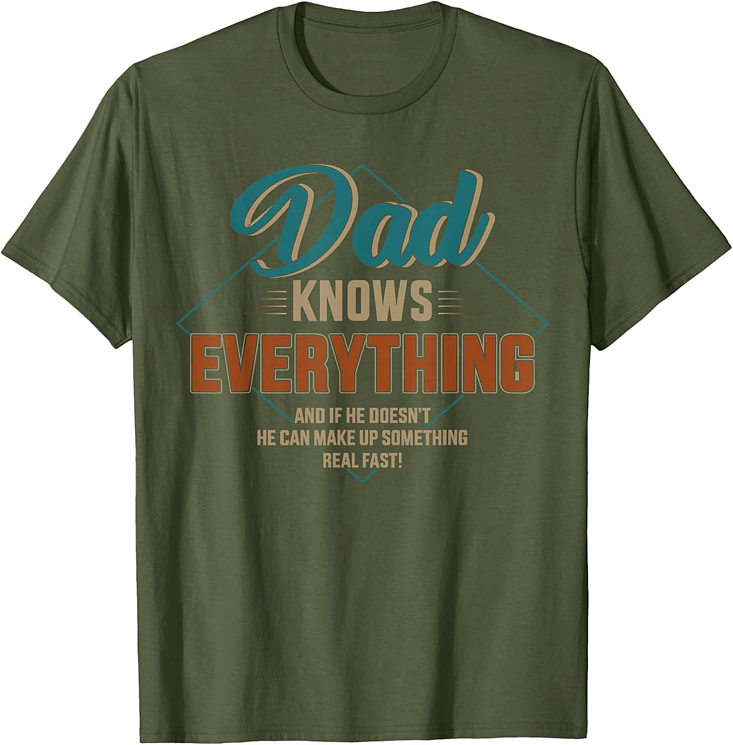 Dad Knows Everything T-shirt - Funny Retro Graphic Tee
