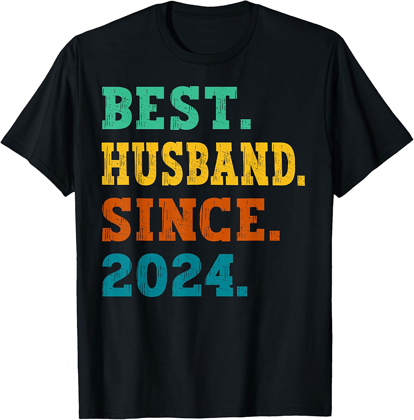 Best Husband Since 2024 T-shirt | Retro Anniversary Gift