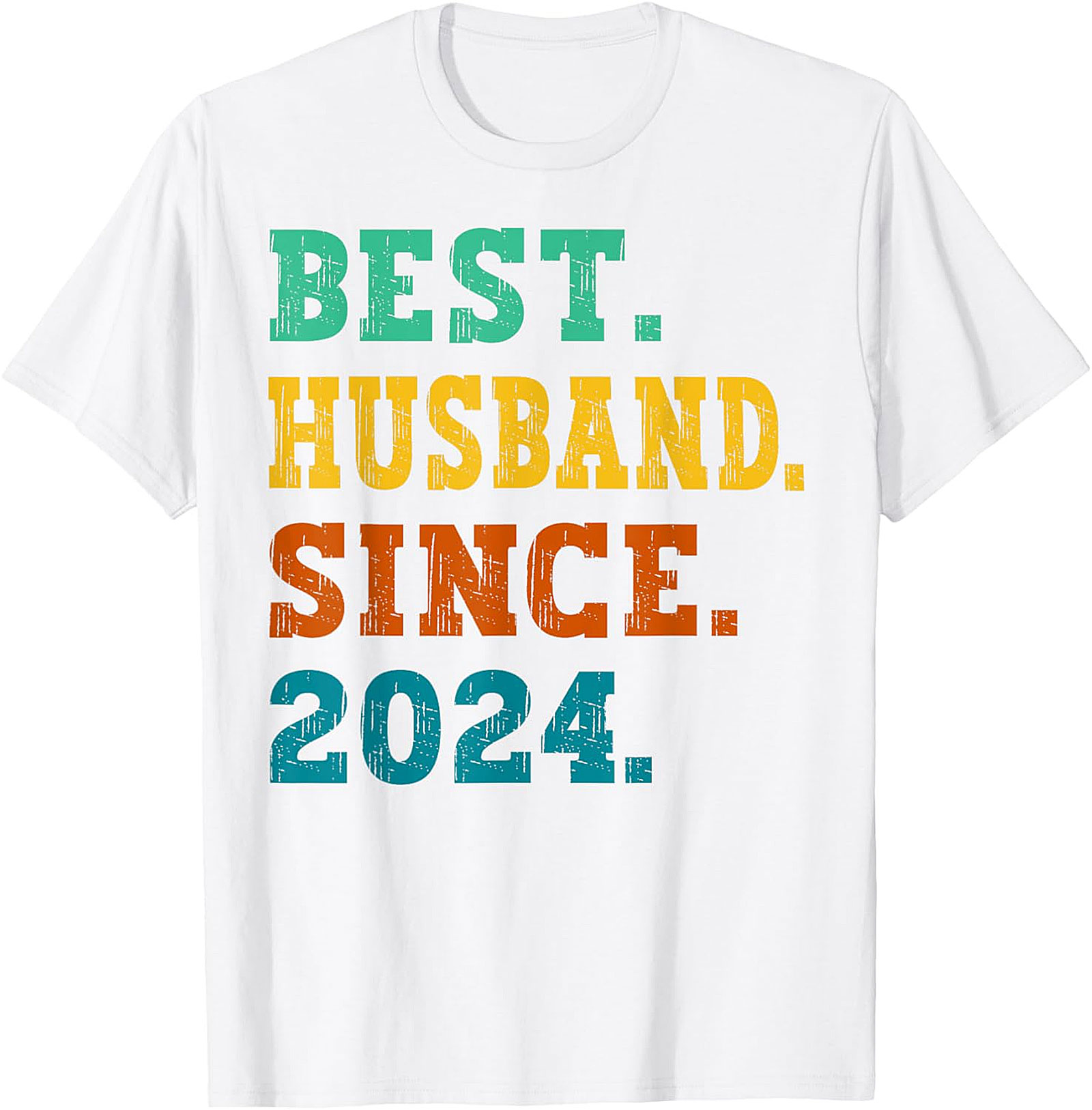 Best Husband Since 2024 T-shirt | Retro Anniversary Gift