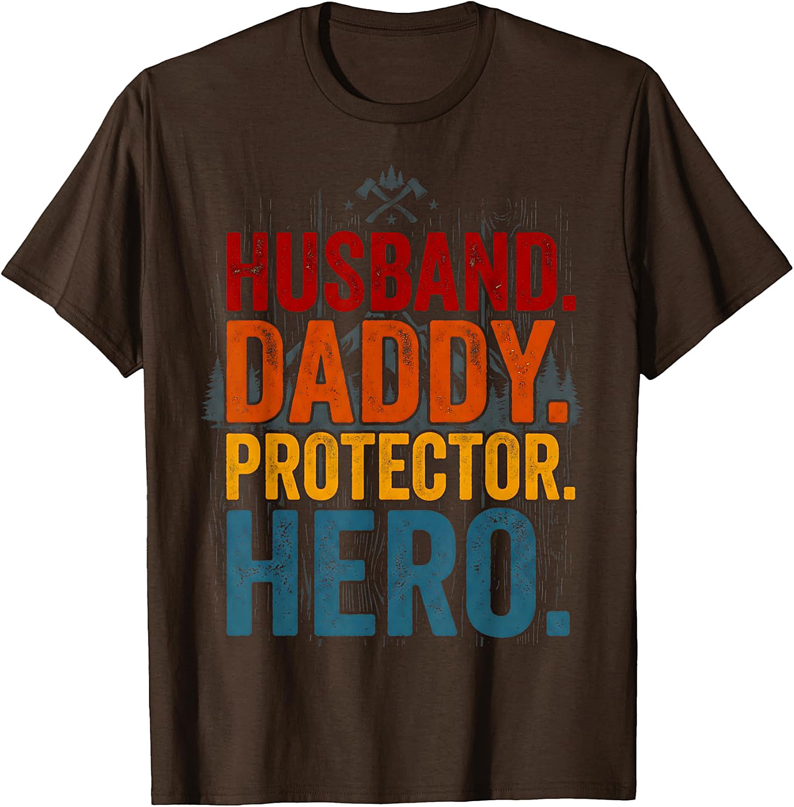 Husband Daddy Protector Hero T-Shirt | Vintage Dad Gift Tee