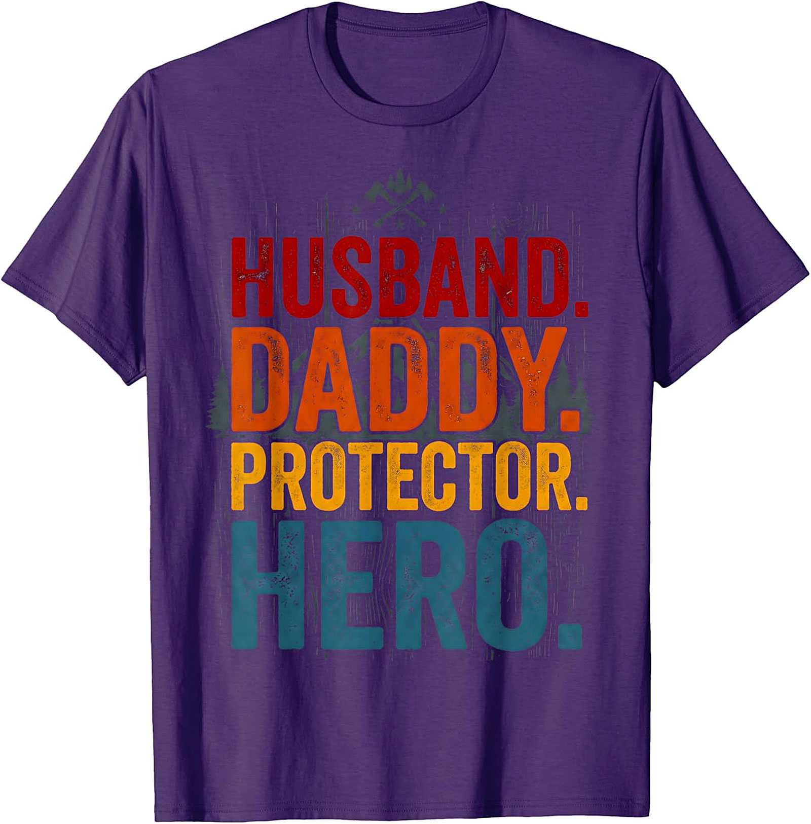 Husband Daddy Protector Hero T-Shirt | Vintage Dad Gift Tee