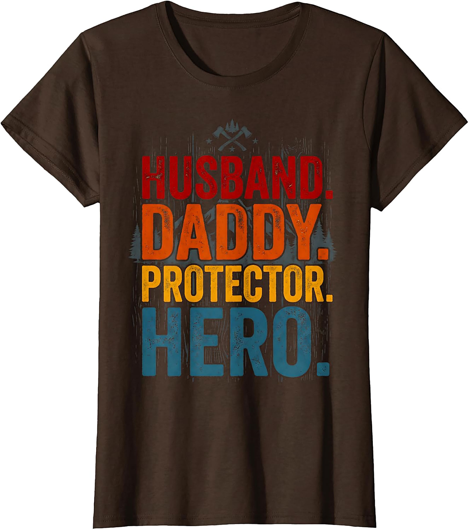 Husband Daddy Protector Hero T-Shirt | Vintage Dad Gift Tee