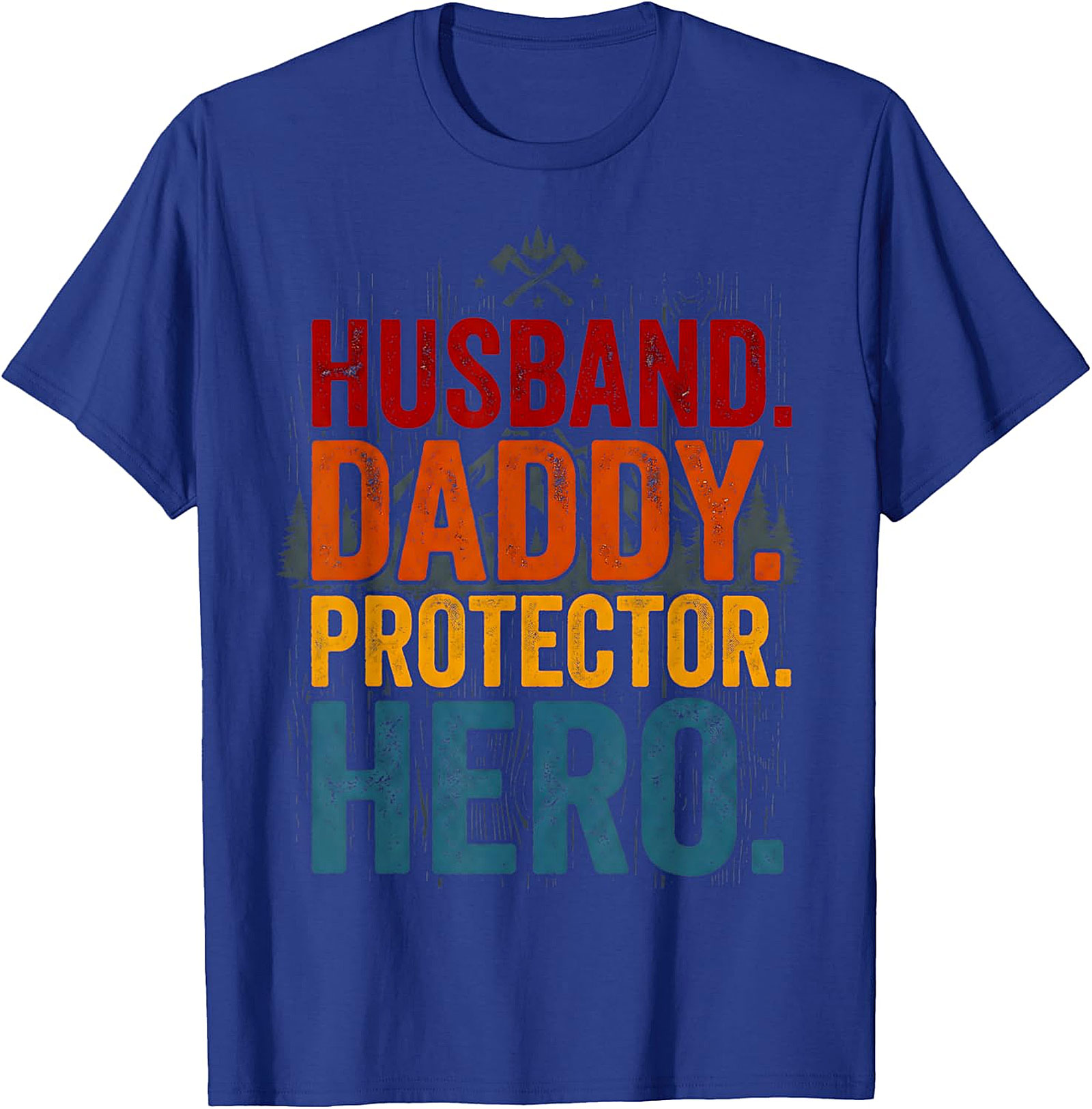 Husband Daddy Protector Hero T-Shirt | Vintage Dad Gift Tee