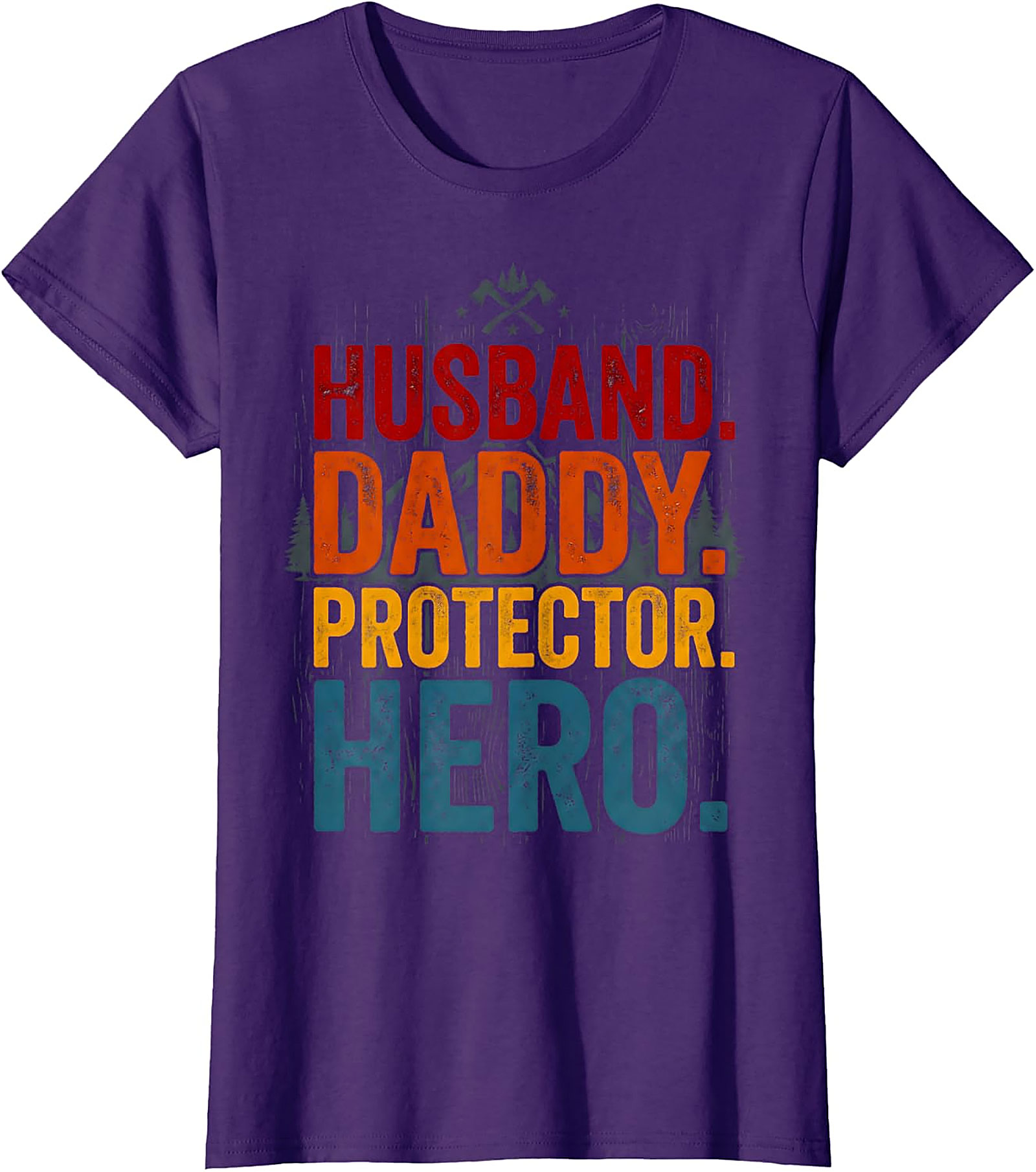 Husband Daddy Protector Hero T-Shirt | Vintage Dad Gift Tee