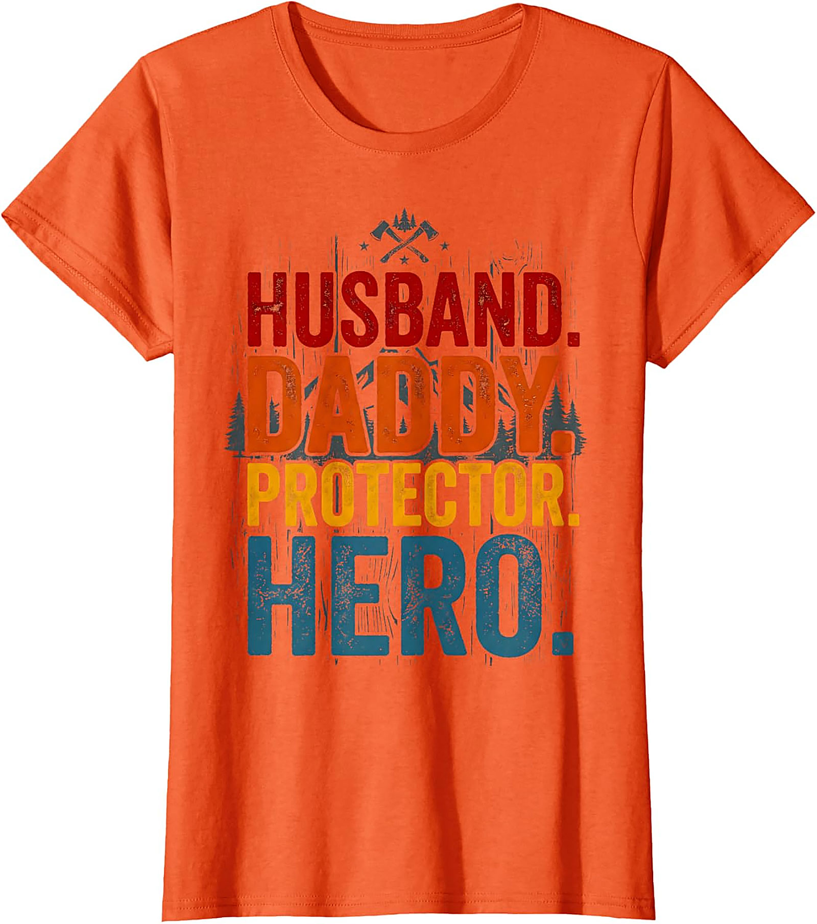 Husband Daddy Protector Hero T-Shirt | Vintage Dad Gift Tee