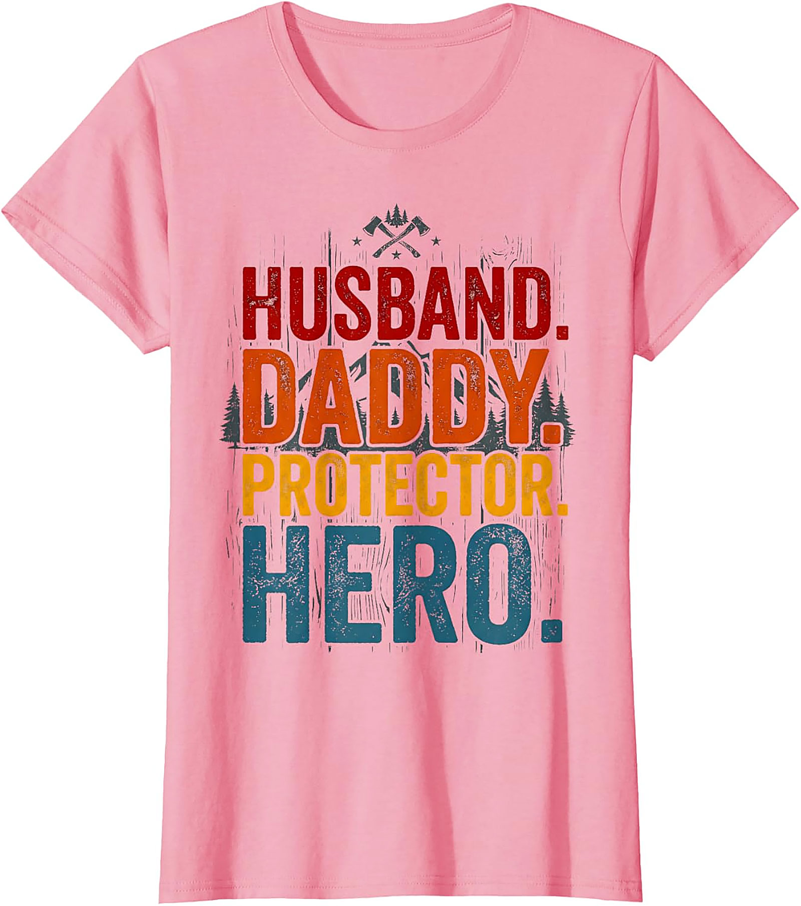 Husband Daddy Protector Hero T-Shirt | Vintage Dad Gift Tee