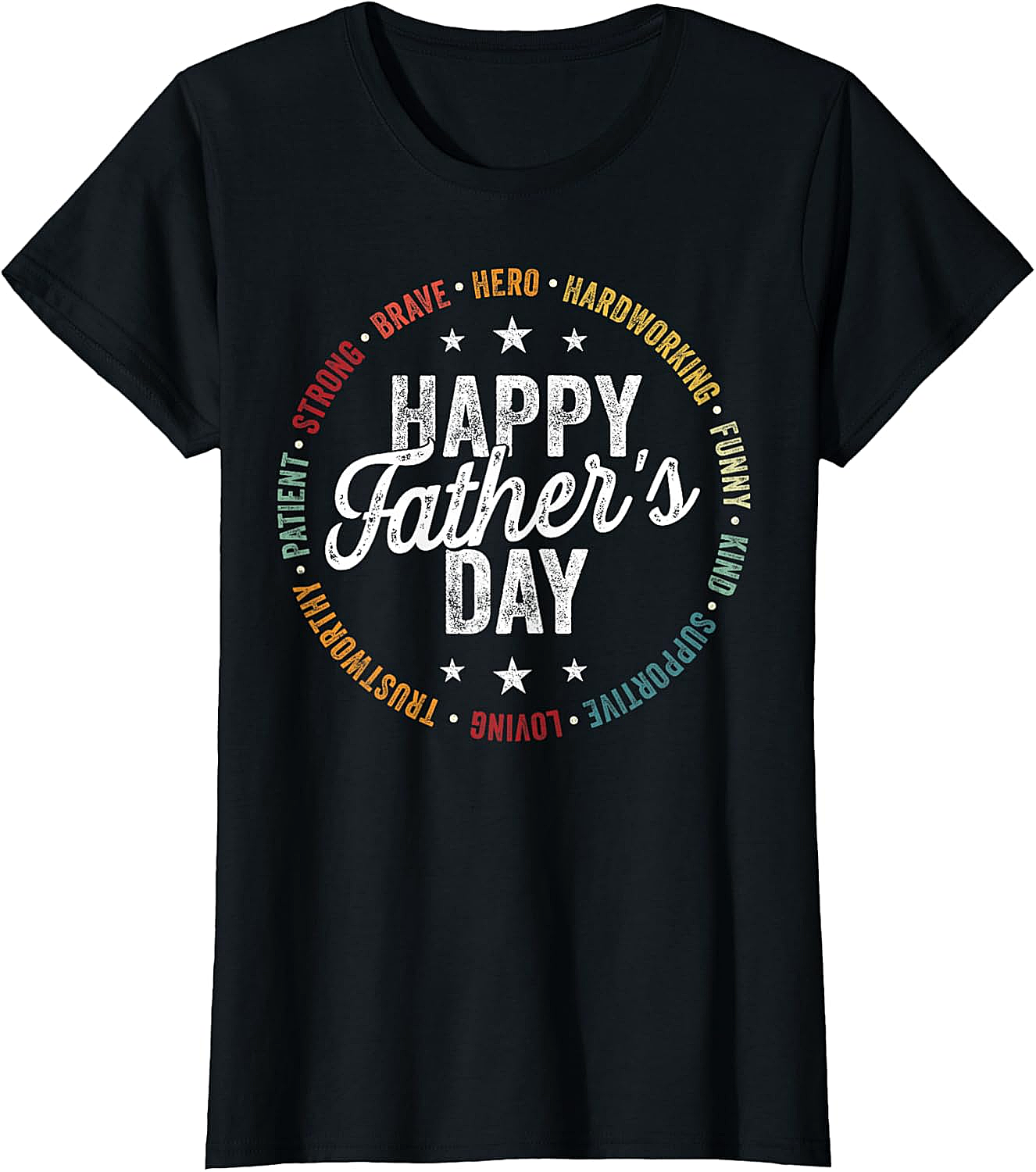 Happy Father's Day Hero Graphic T-Shirt Soft Cotton Gift