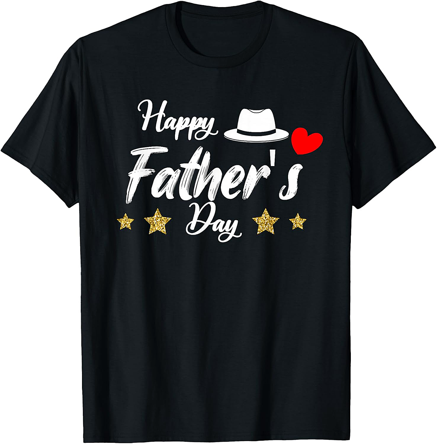 Happy Father's Day Graphic Tee - Classic Fedora Gift Shirt