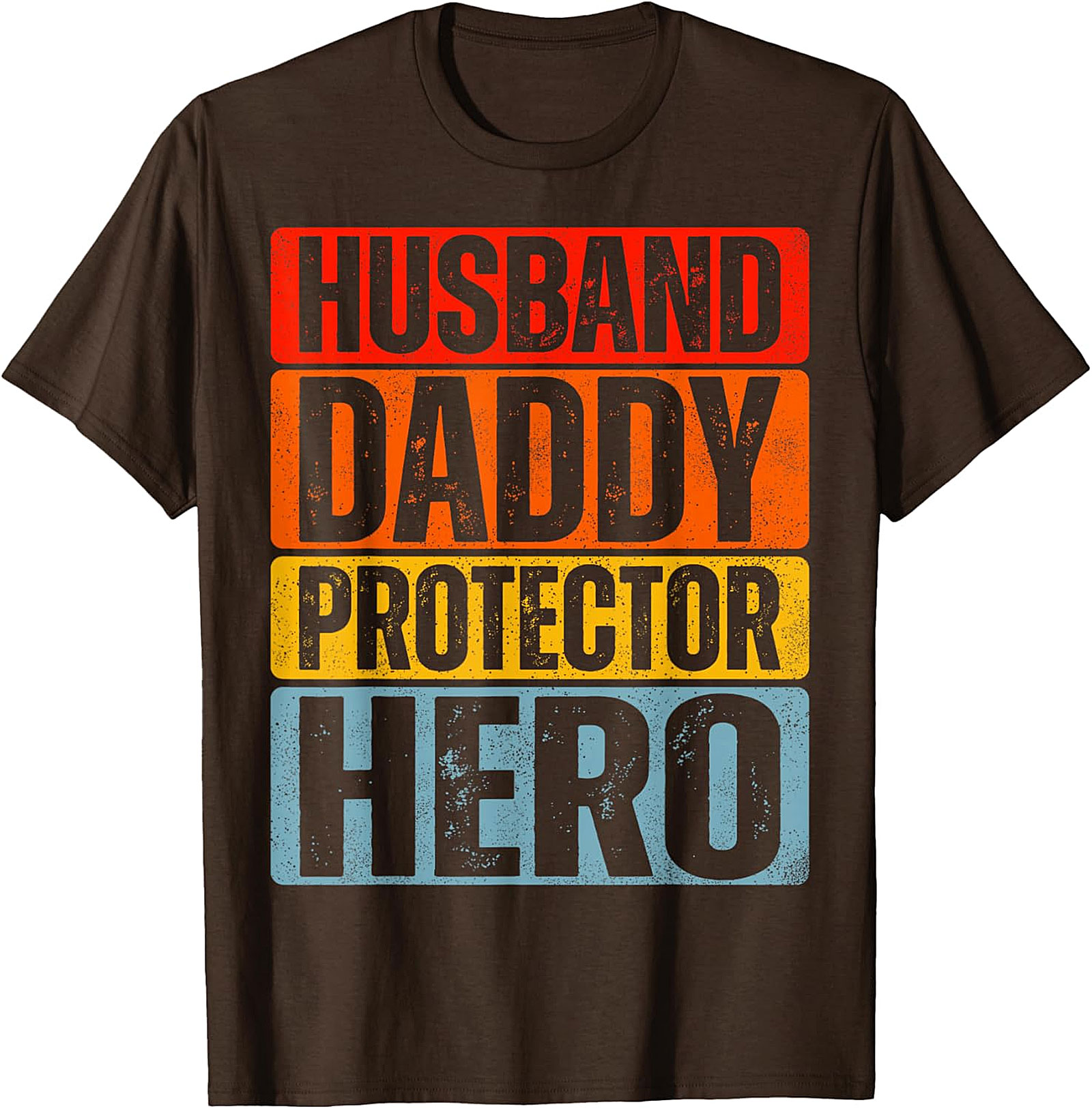 Husband Daddy Protector Hero T-Shirt - Retro Dad Tee