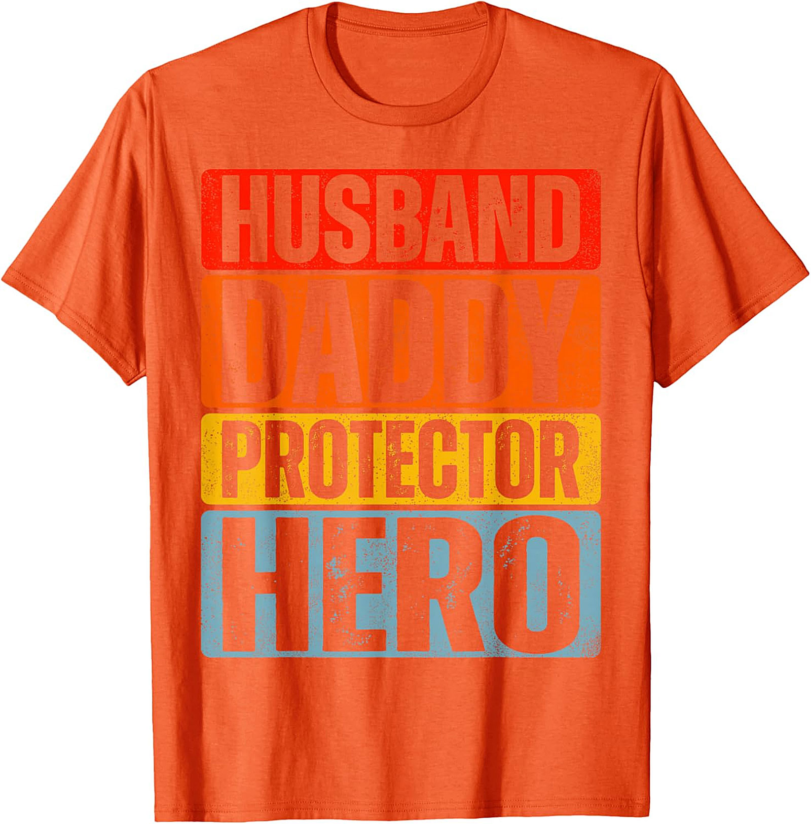 Husband Daddy Protector Hero T-Shirt - Retro Dad Tee