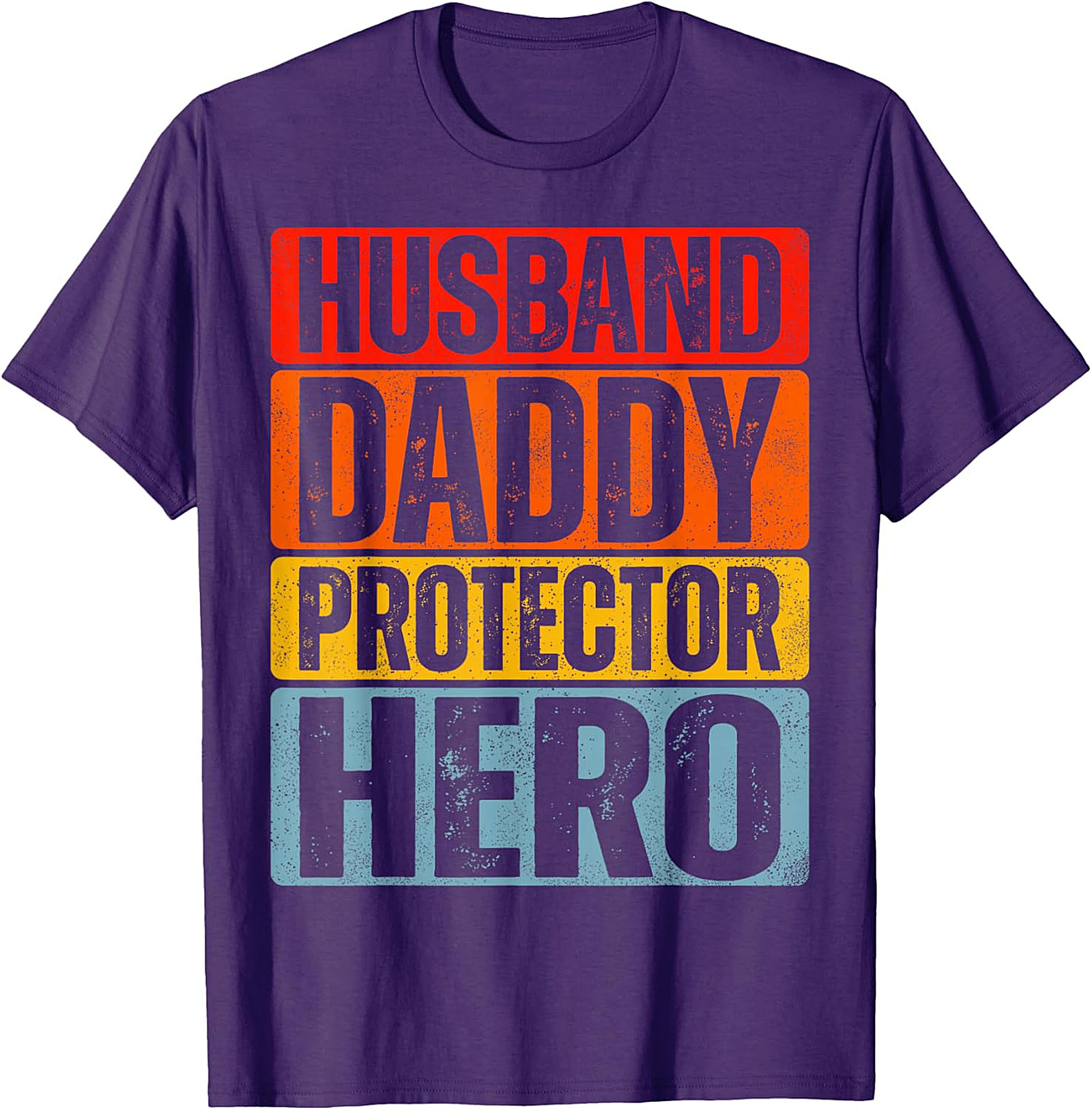 Husband Daddy Protector Hero T-Shirt - Retro Dad Tee