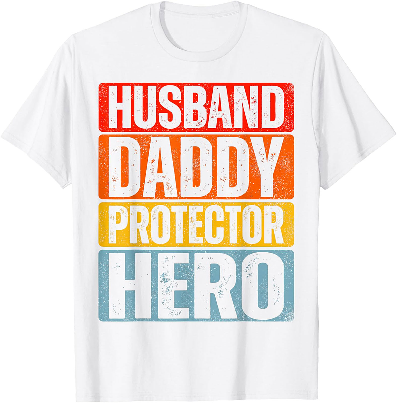 Husband Daddy Protector Hero T-Shirt - Retro Dad Tee