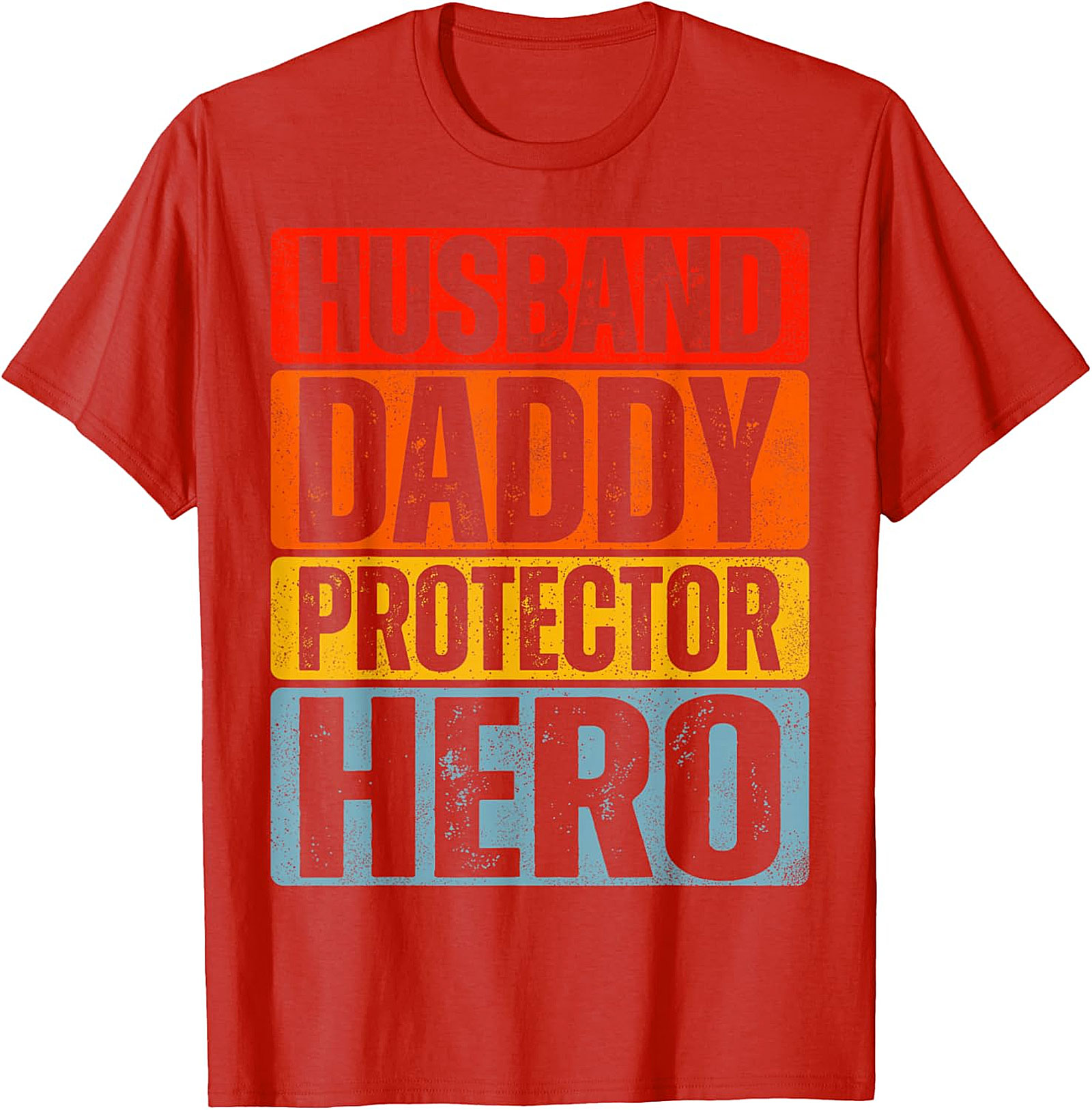 Husband Daddy Protector Hero T-Shirt - Retro Dad Tee