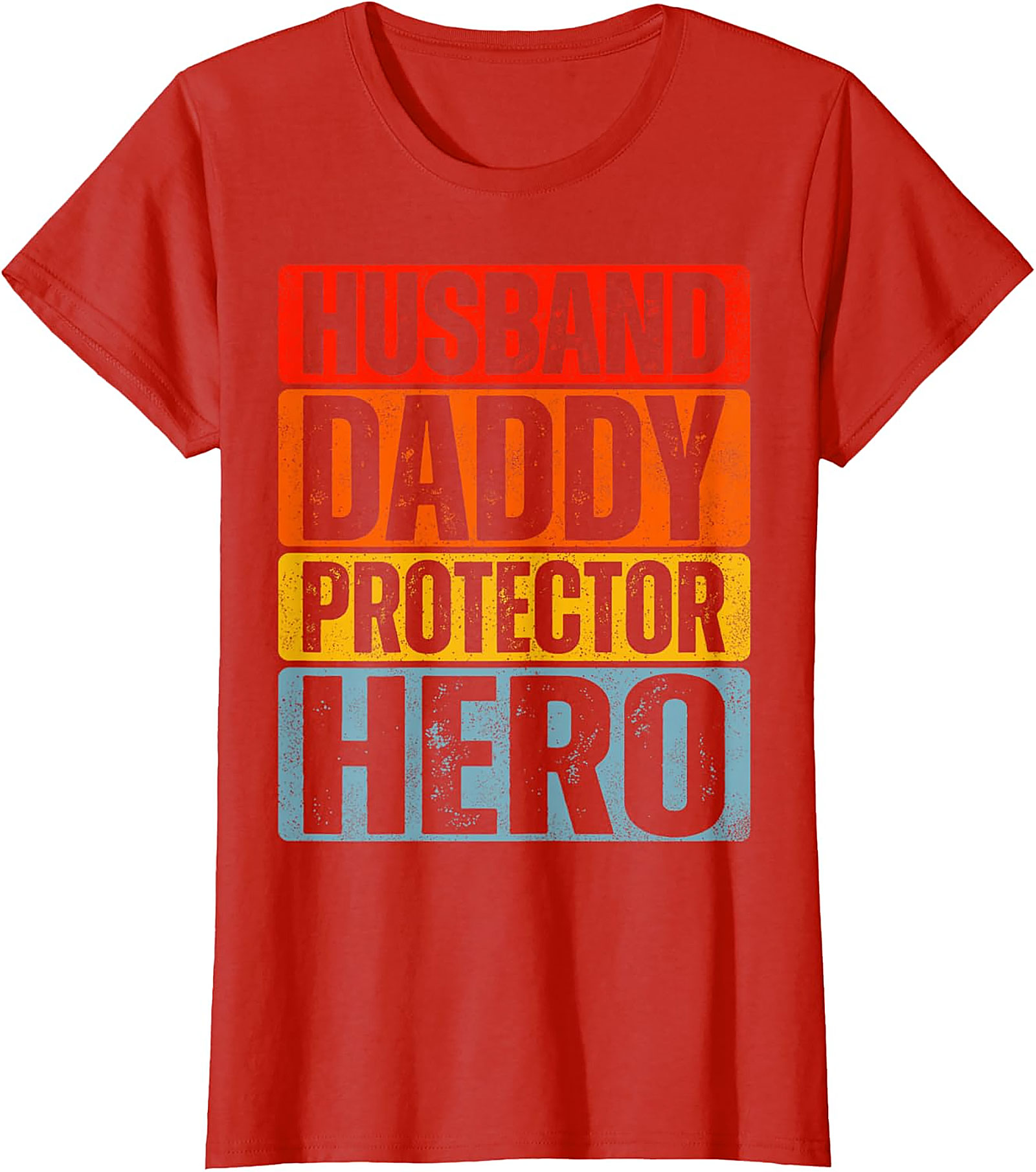 Husband Daddy Protector Hero T-Shirt - Retro Dad Tee