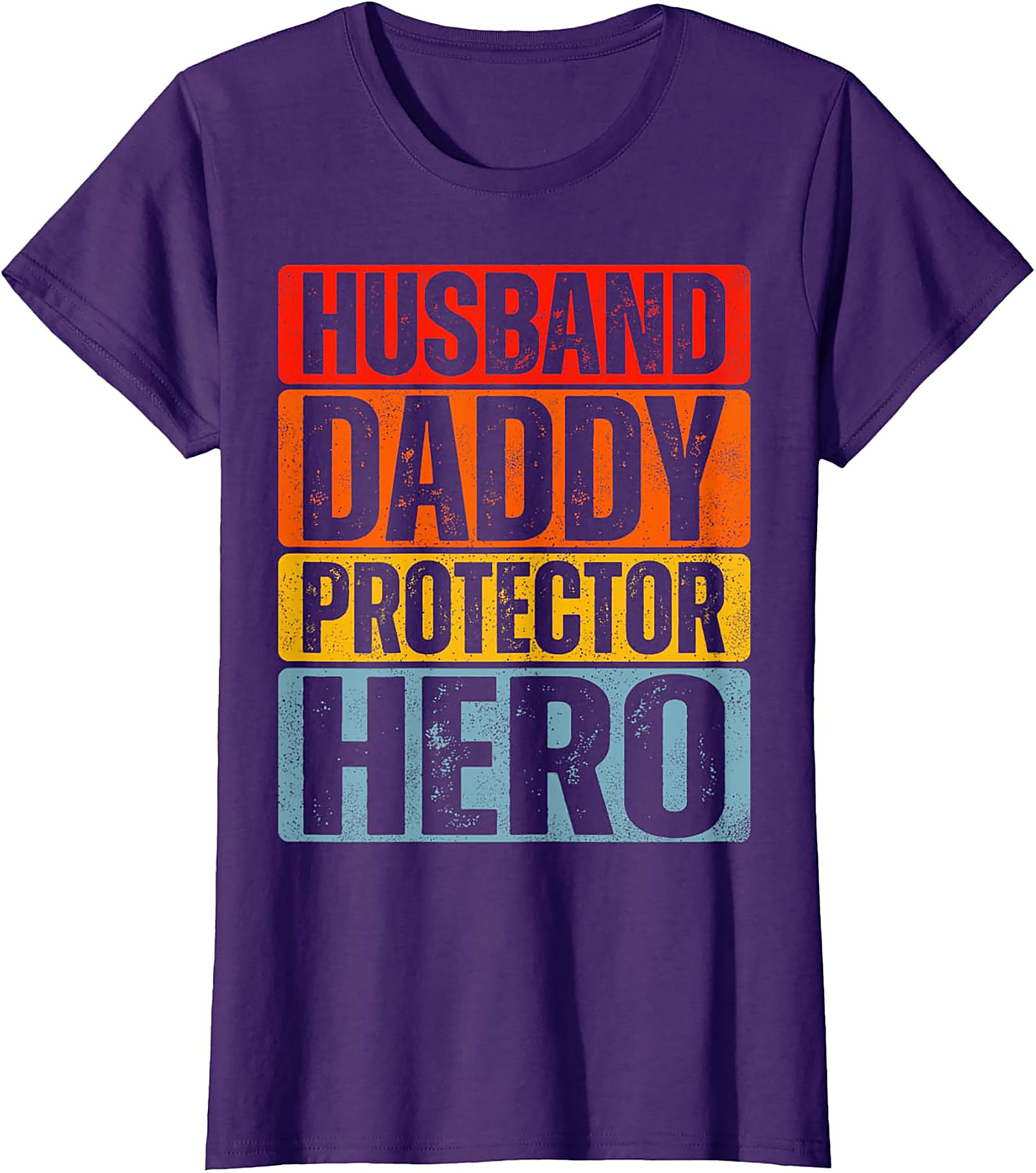 Husband Daddy Protector Hero T-Shirt - Retro Dad Tee