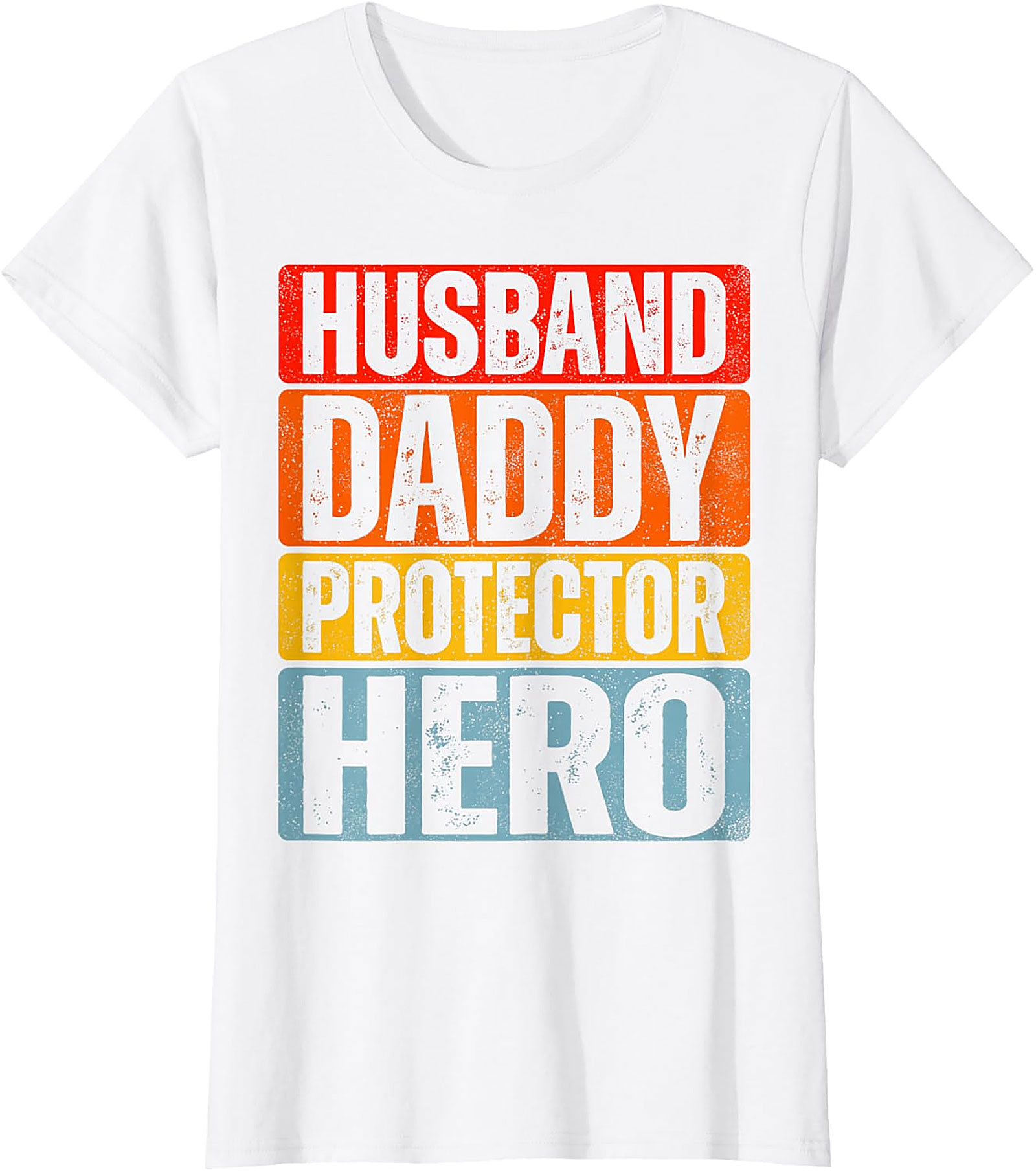 Husband Daddy Protector Hero T-Shirt - Retro Dad Tee