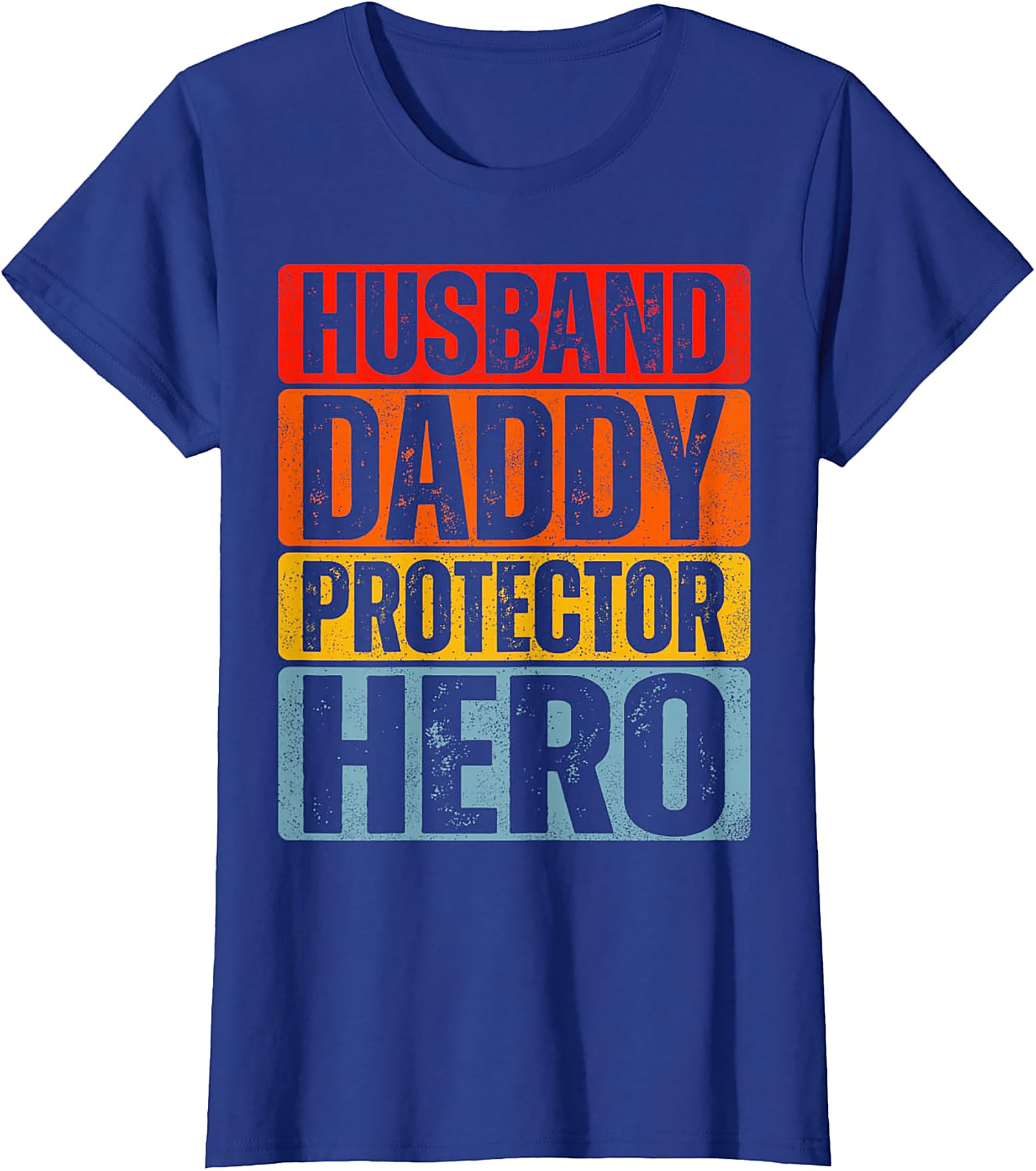 Husband Daddy Protector Hero T-Shirt - Retro Dad Tee