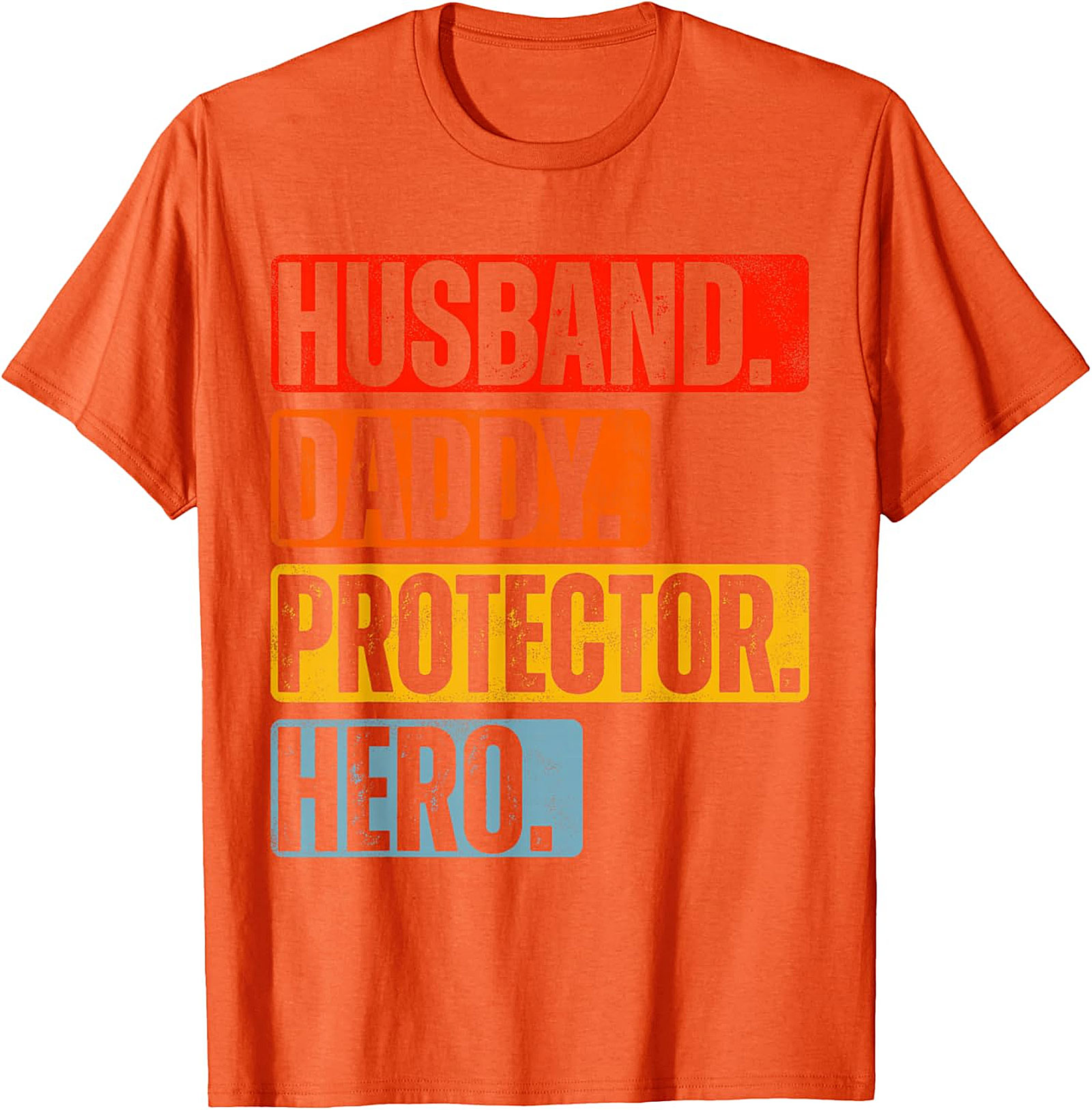 Husband Daddy Protector Hero T-Shirt | Retro Dad Graphic Tee