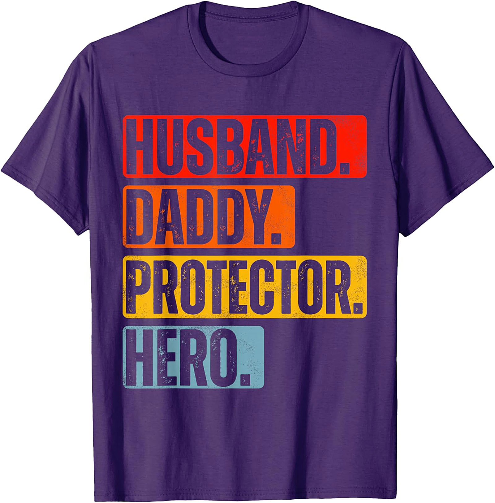 Husband Daddy Protector Hero T-Shirt | Retro Dad Graphic Tee