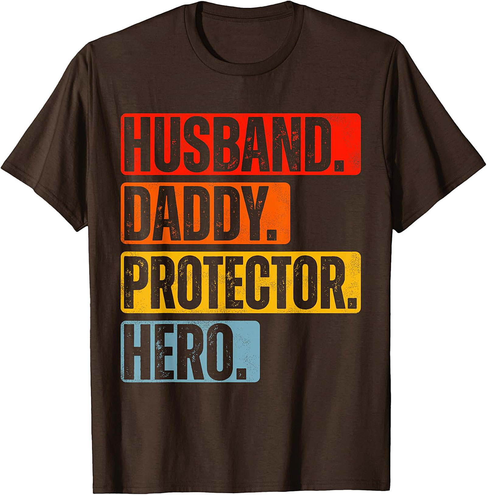 Husband Daddy Protector Hero T-Shirt | Retro Dad Graphic Tee