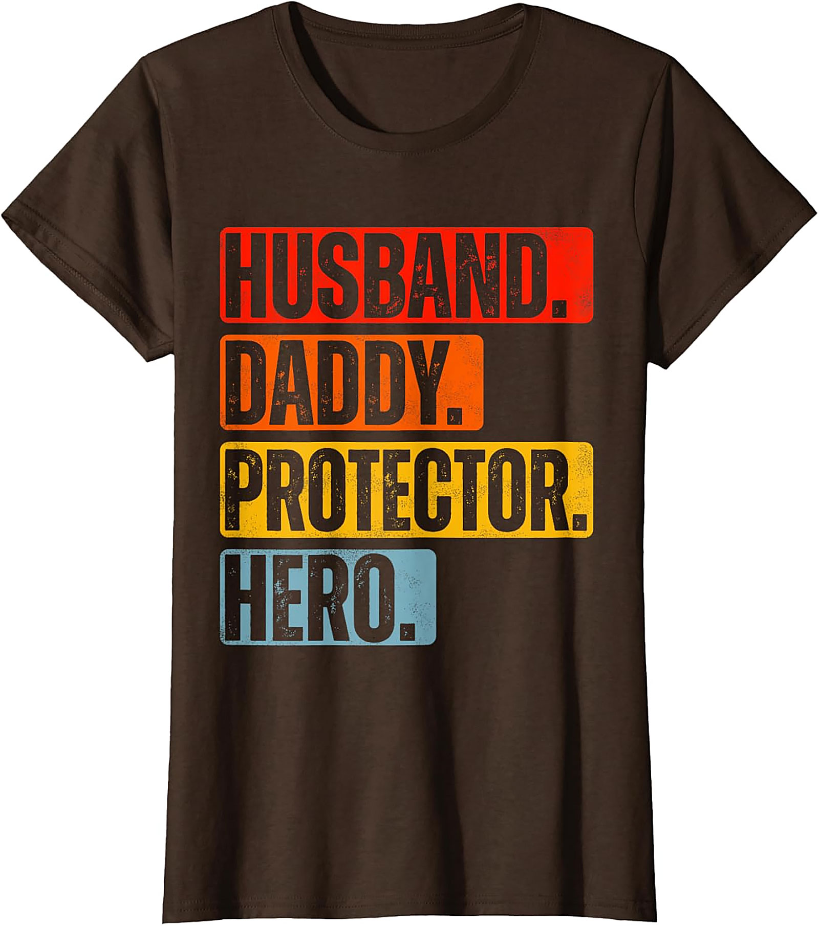 Husband Daddy Protector Hero T-Shirt | Retro Dad Graphic Tee