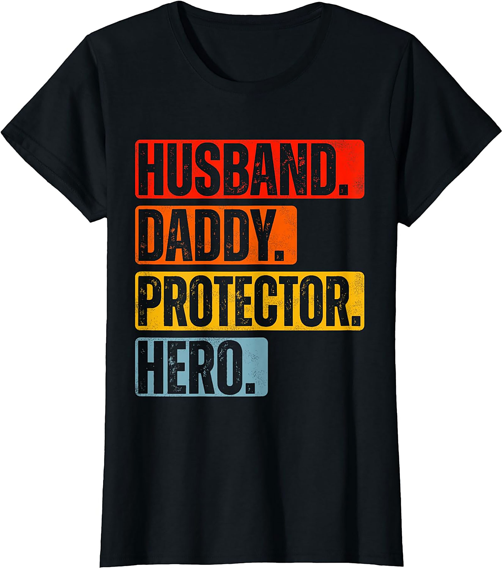 Husband Daddy Protector Hero T-Shirt | Retro Dad Graphic Tee