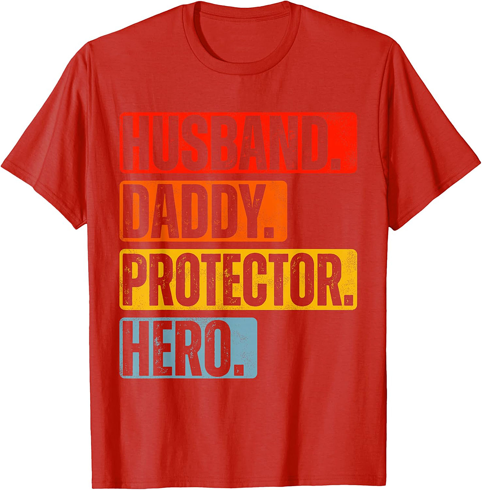 Husband Daddy Protector Hero T-Shirt | Retro Dad Graphic Tee
