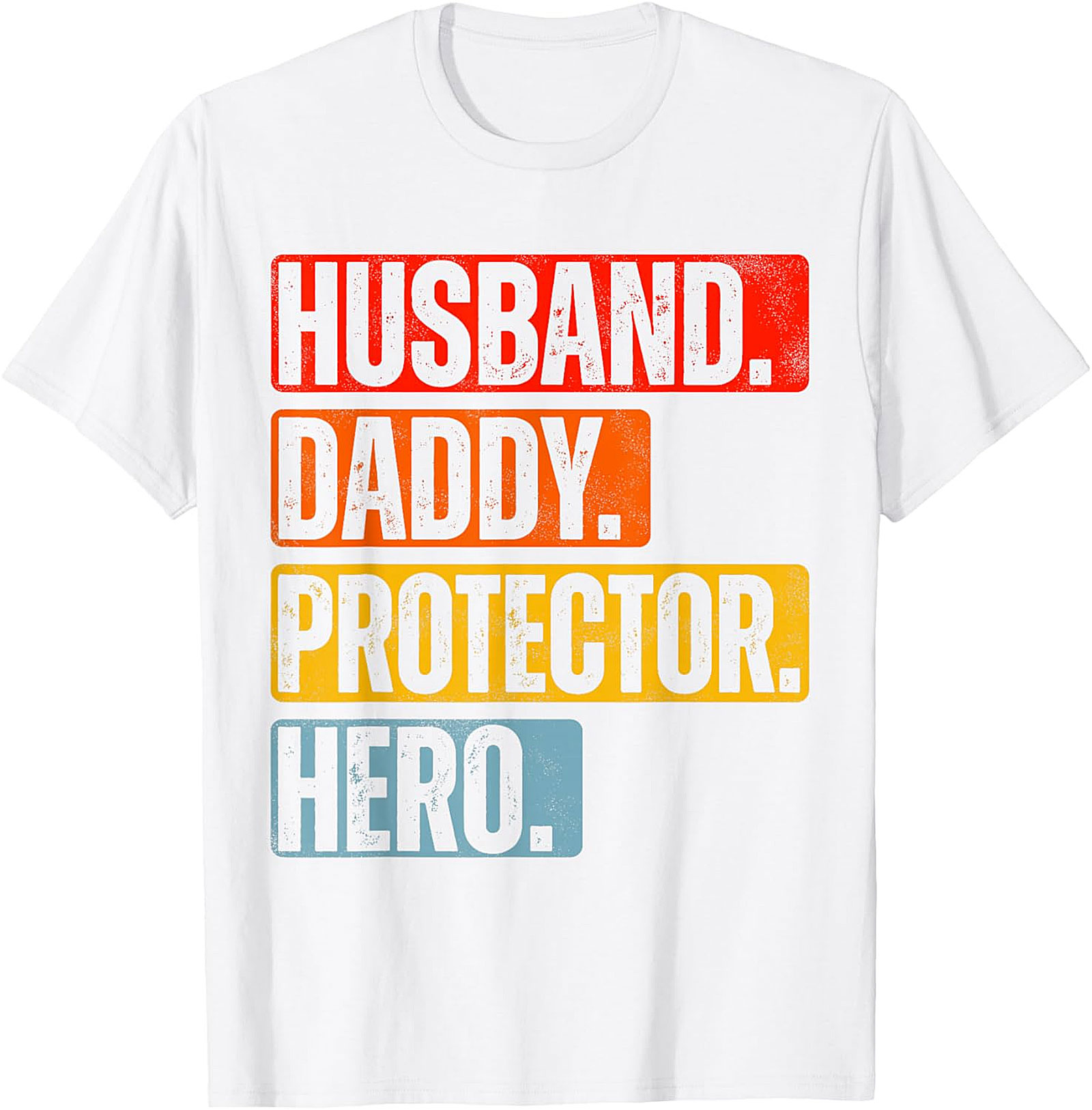 Husband Daddy Protector Hero T-Shirt | Retro Dad Graphic Tee