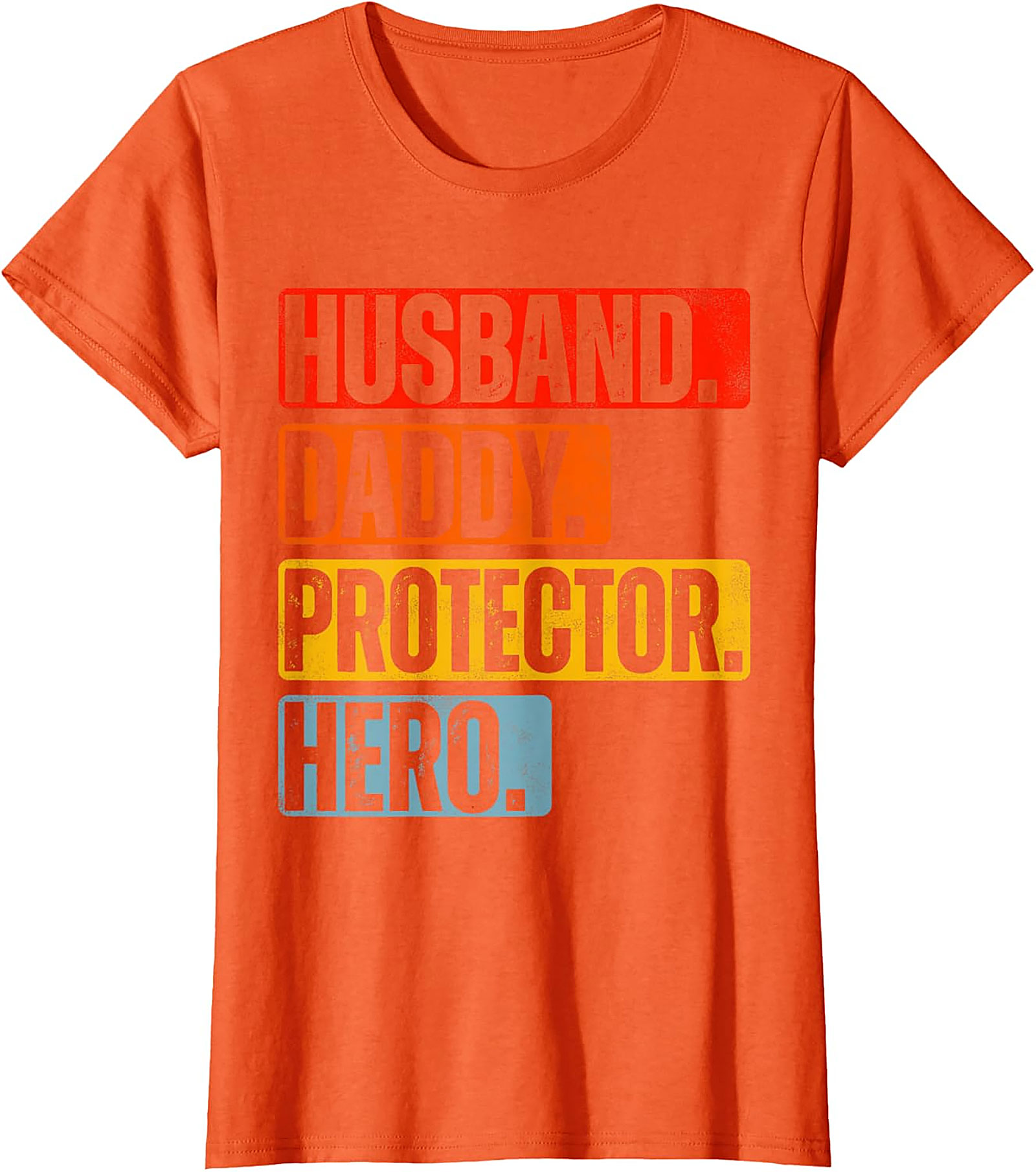 Husband Daddy Protector Hero T-Shirt | Retro Dad Graphic Tee