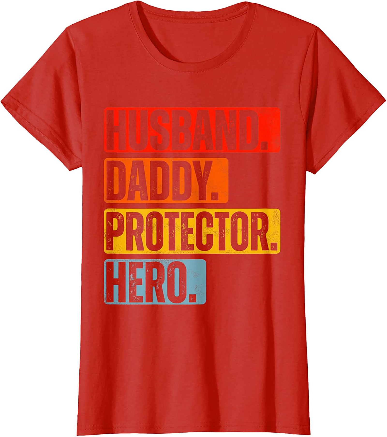 Husband Daddy Protector Hero T-Shirt | Retro Dad Graphic Tee