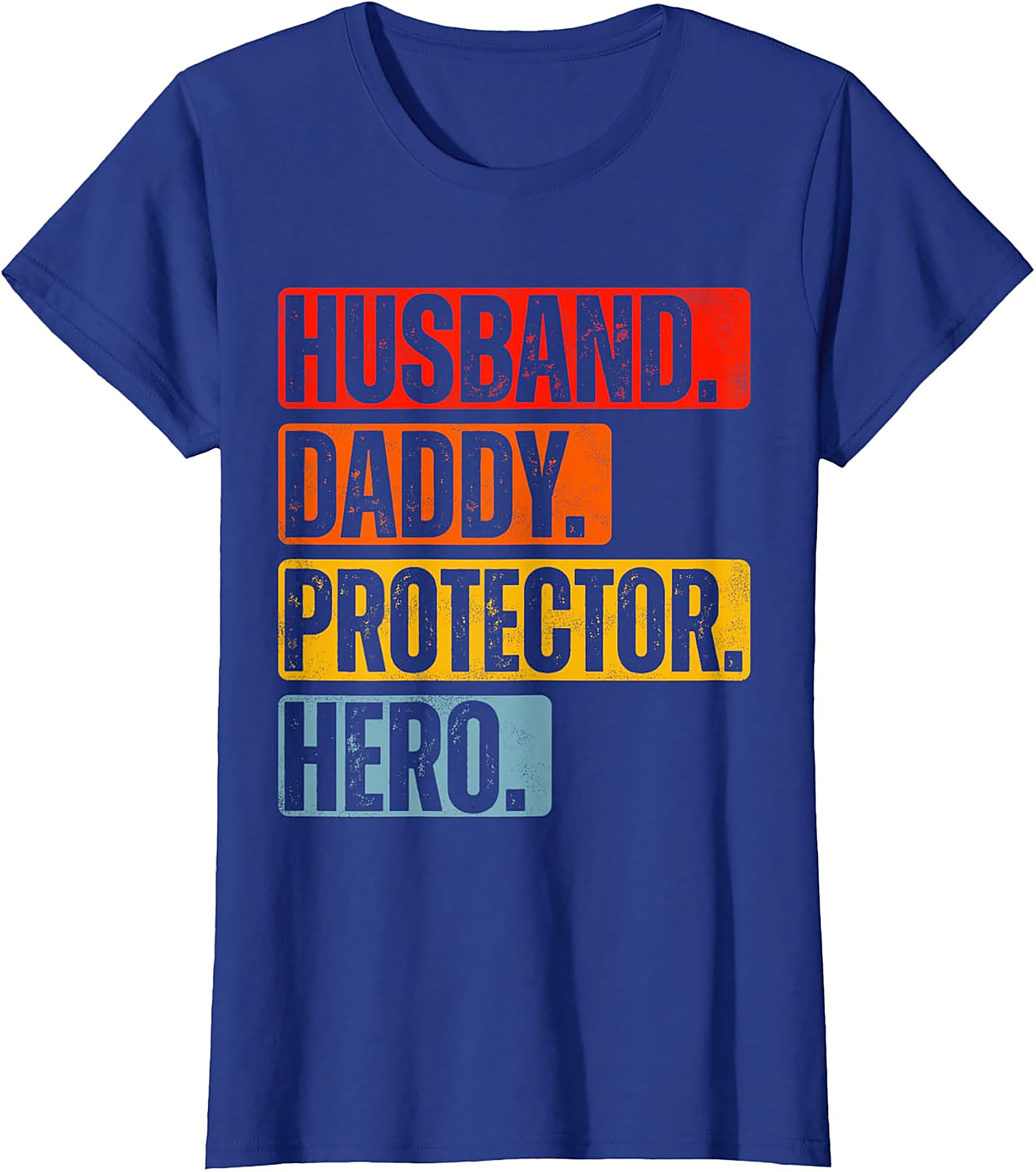 Husband Daddy Protector Hero T-Shirt | Retro Dad Graphic Tee