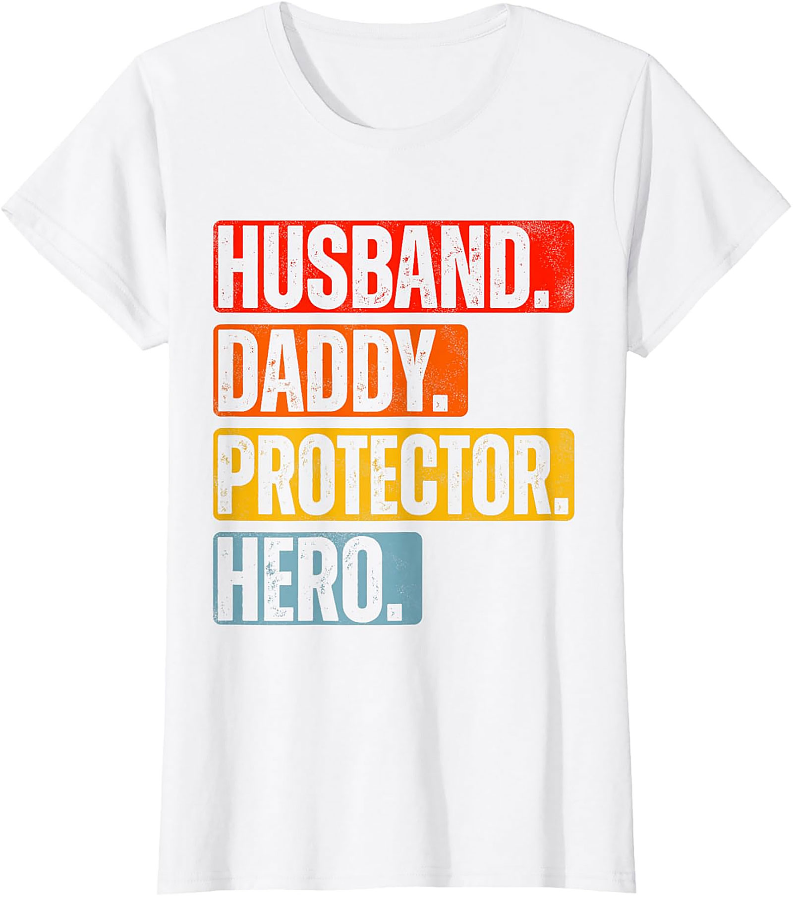 Husband Daddy Protector Hero T-Shirt | Retro Dad Graphic Tee