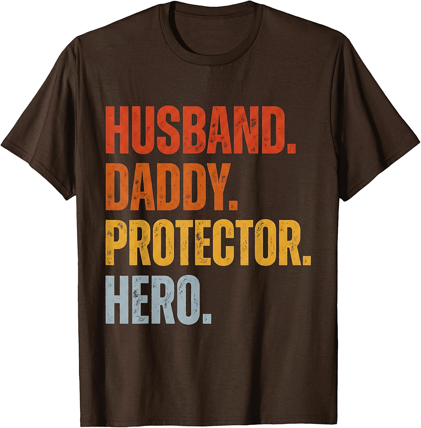 Husband Daddy Protector Hero T-Shirt | Retro Dad Graphic Tee