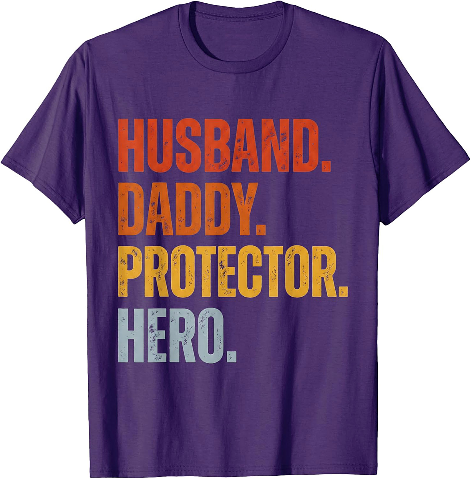 Husband Daddy Protector Hero T-Shirt | Retro Dad Graphic Tee
