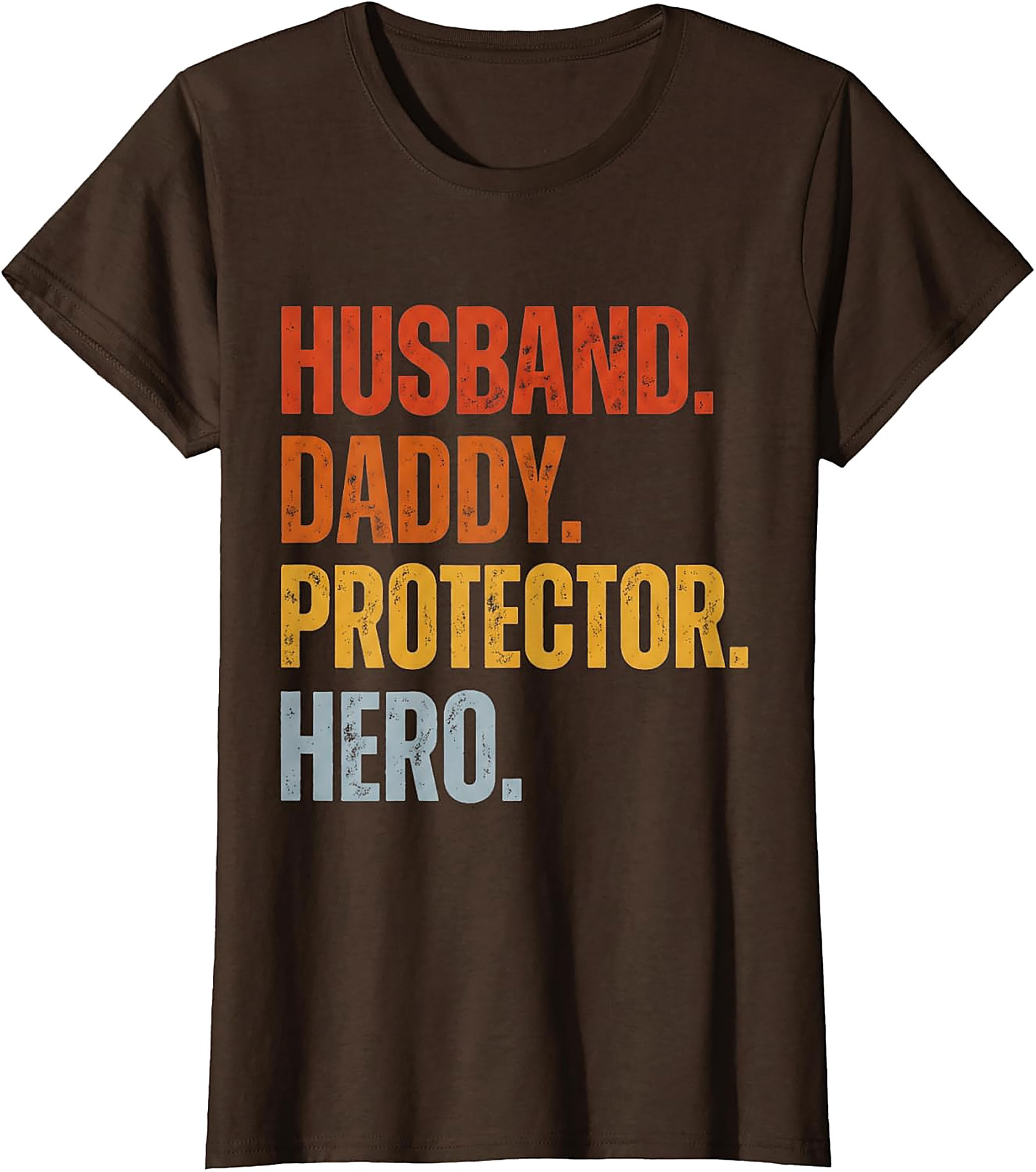 Husband Daddy Protector Hero T-Shirt | Retro Dad Graphic Tee