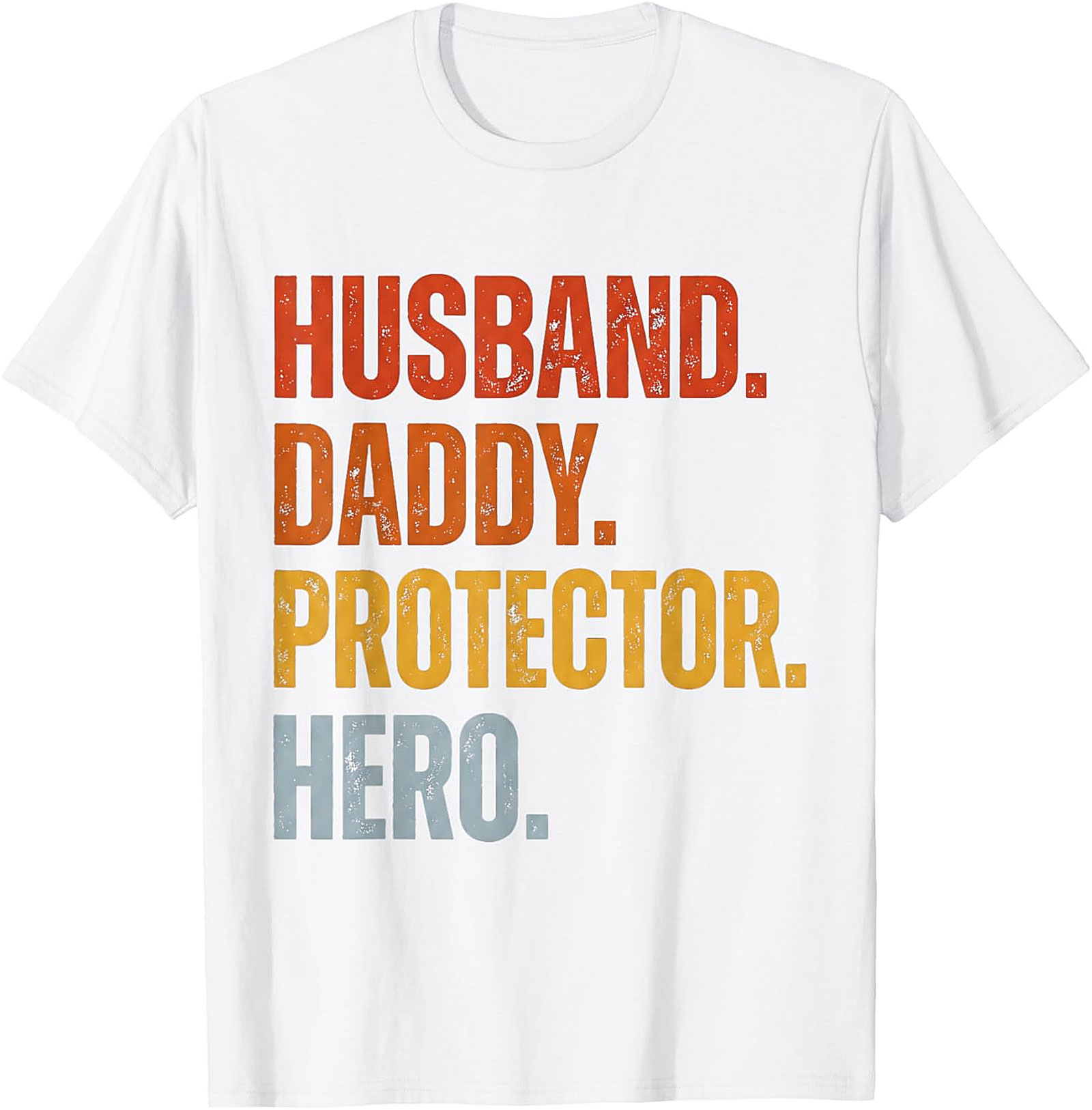 Husband Daddy Protector Hero T-Shirt | Retro Dad Graphic Tee