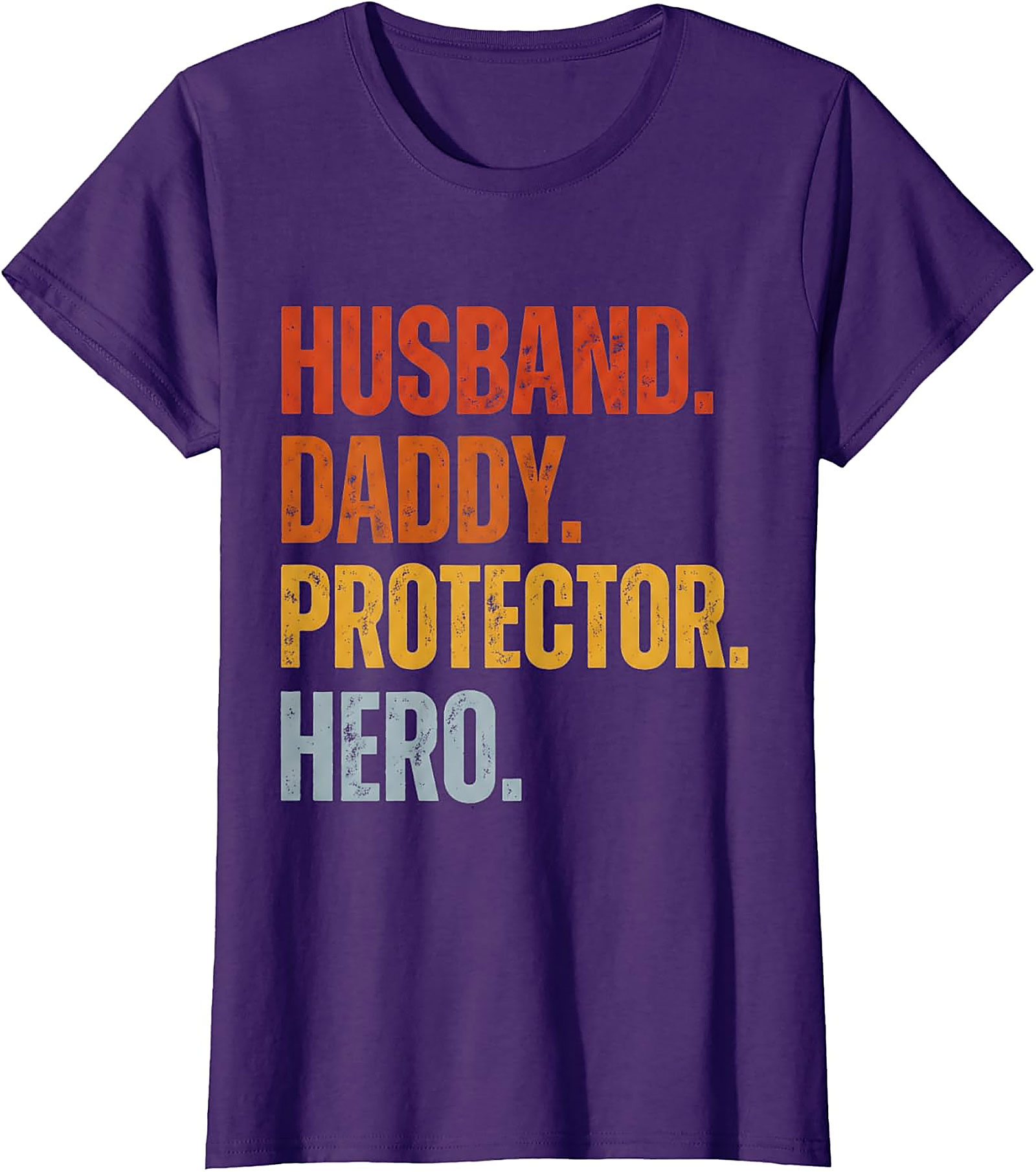Husband Daddy Protector Hero T-Shirt | Retro Dad Graphic Tee