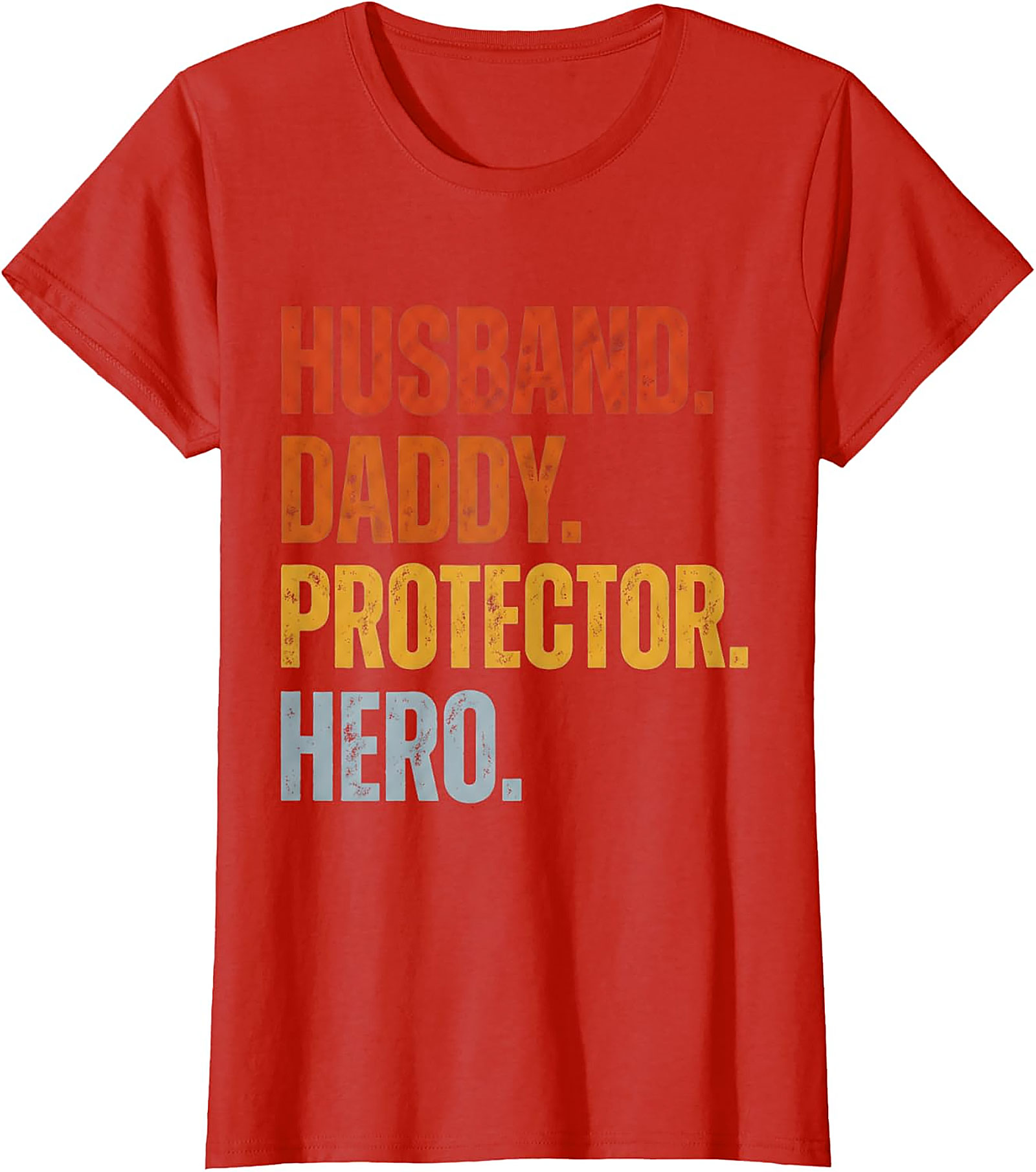 Husband Daddy Protector Hero T-Shirt | Retro Dad Graphic Tee