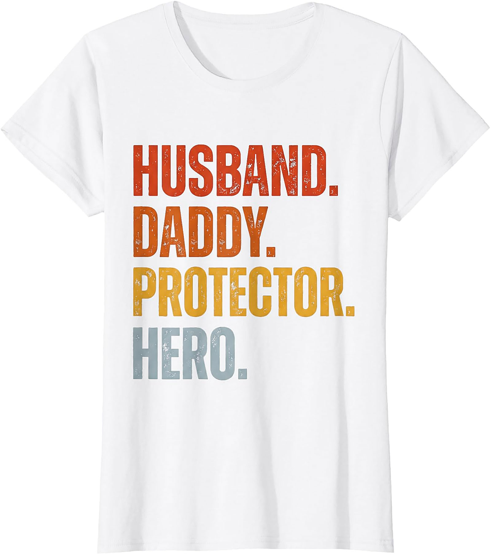 Husband Daddy Protector Hero T-Shirt | Retro Dad Graphic Tee