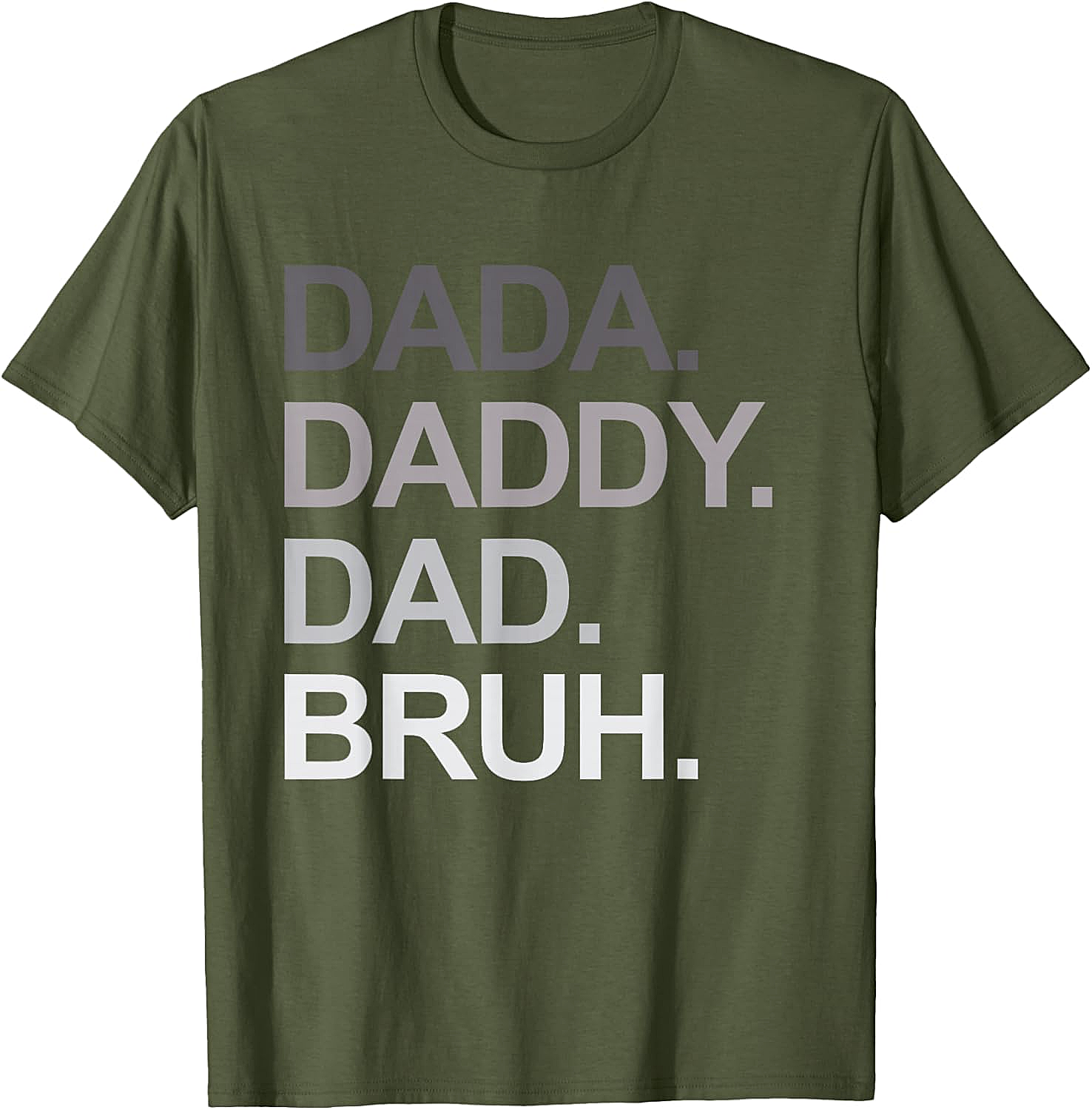  Dada Daddy Dad Bruh Funny Dad T-shirt Soft Cotton Tee