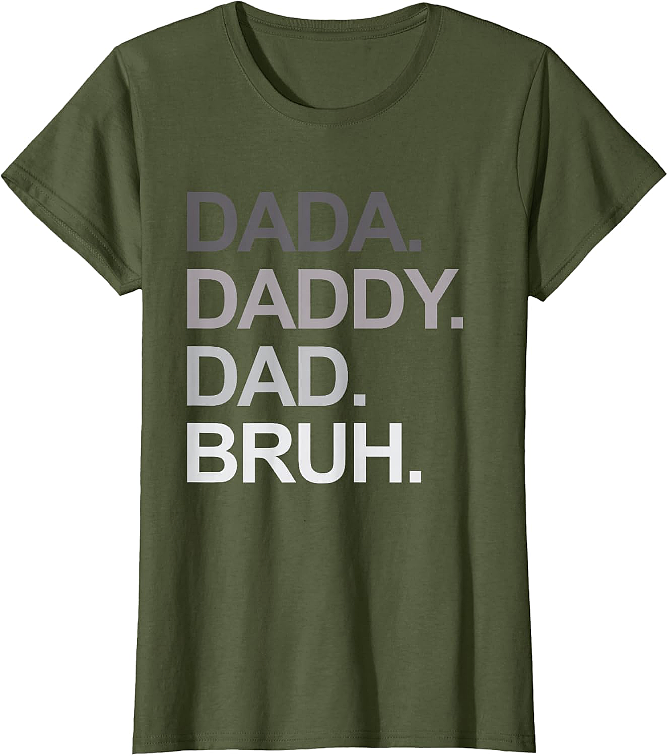  Dada Daddy Dad Bruh Funny Dad T-shirt Soft Cotton Tee