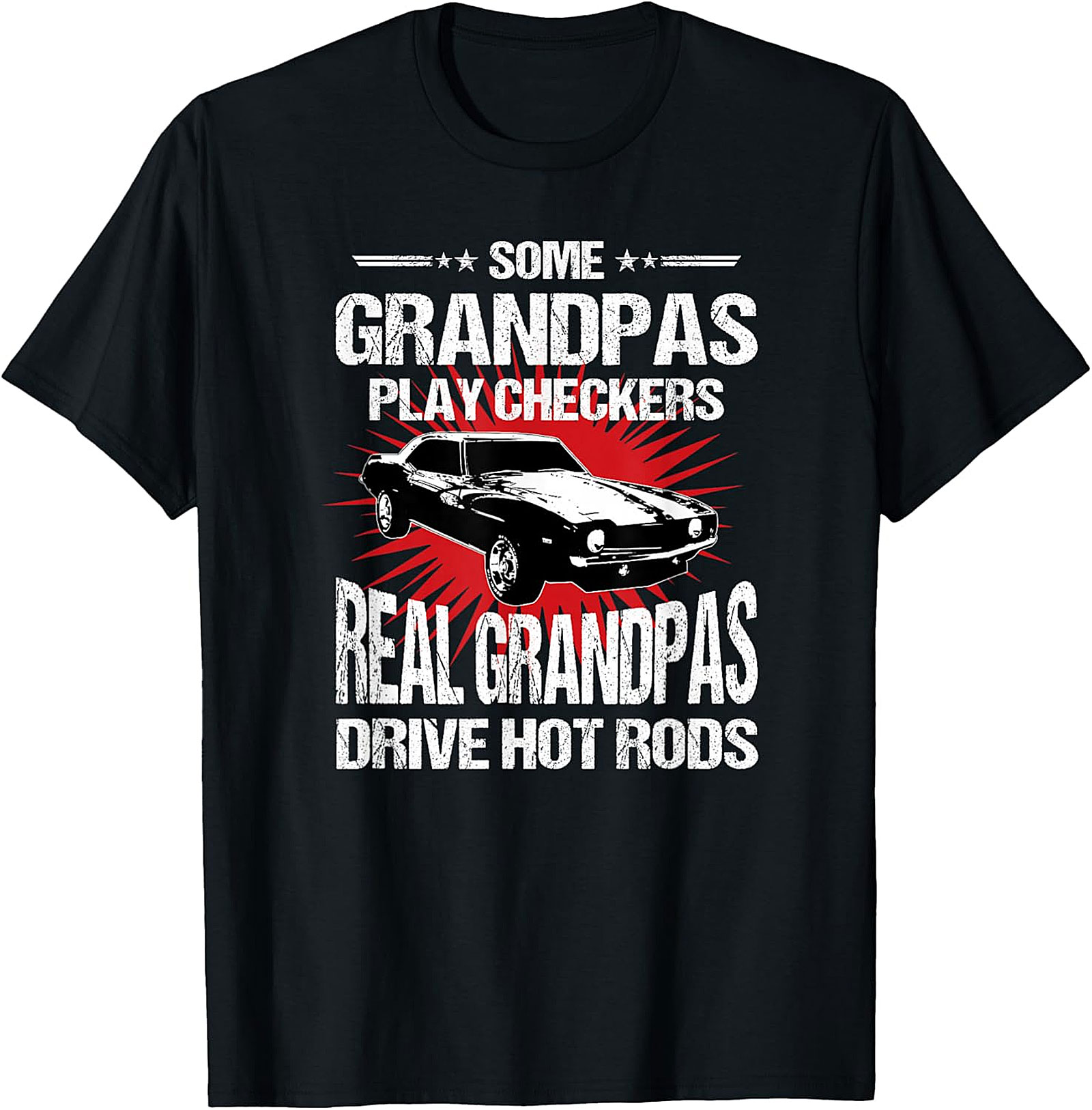 Hot Rod Grandpa T-Shirt | Funny Muscle Car Tee for Men