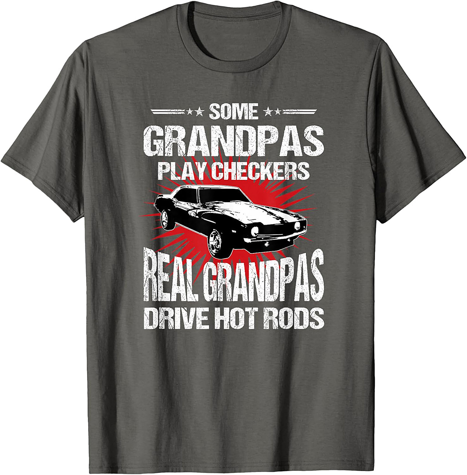 Hot Rod Grandpa T-Shirt | Funny Muscle Car Tee for Men