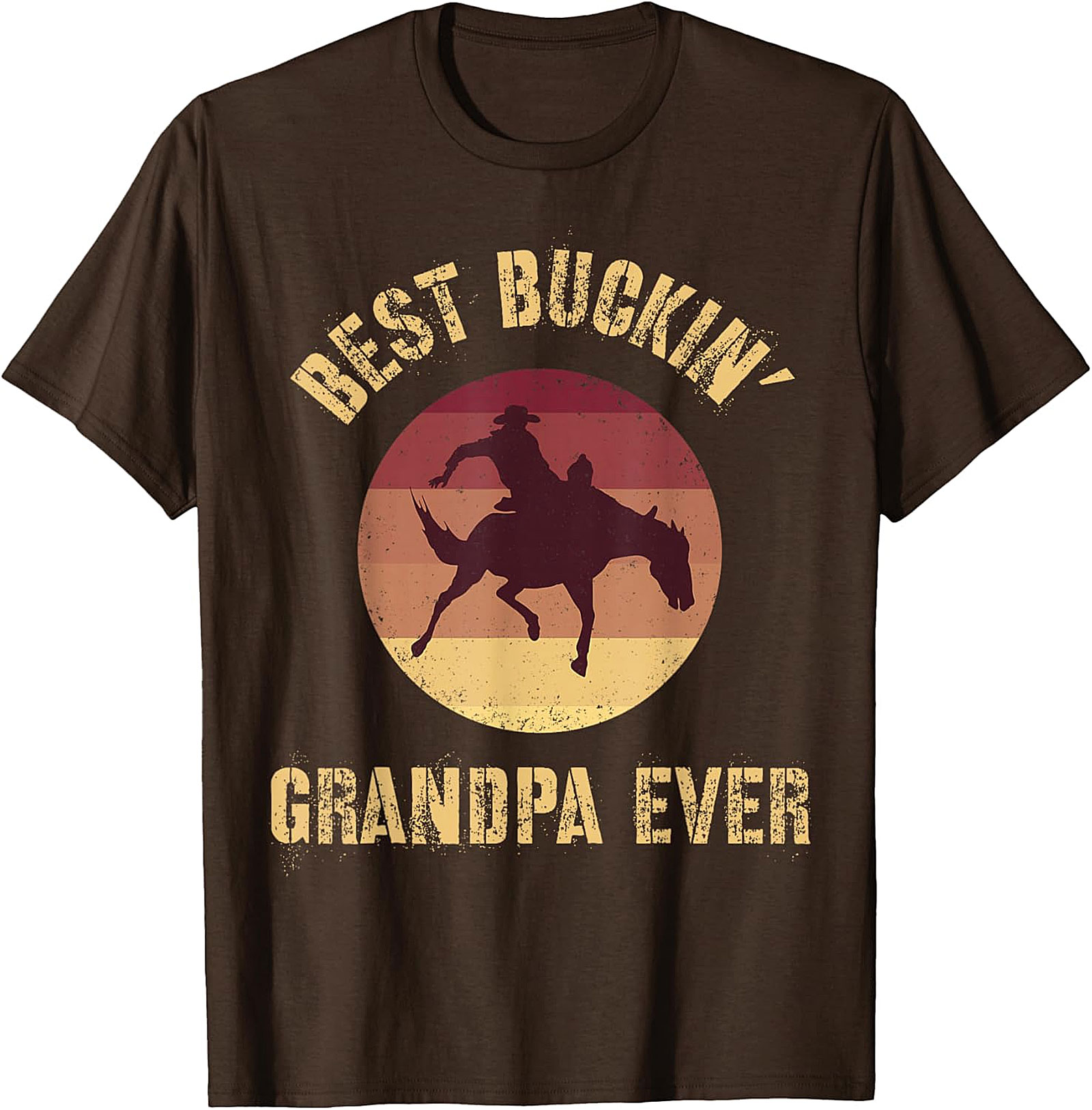 Best Buckin' Grandpa Ever T-Shirt | Funny Western Gift
